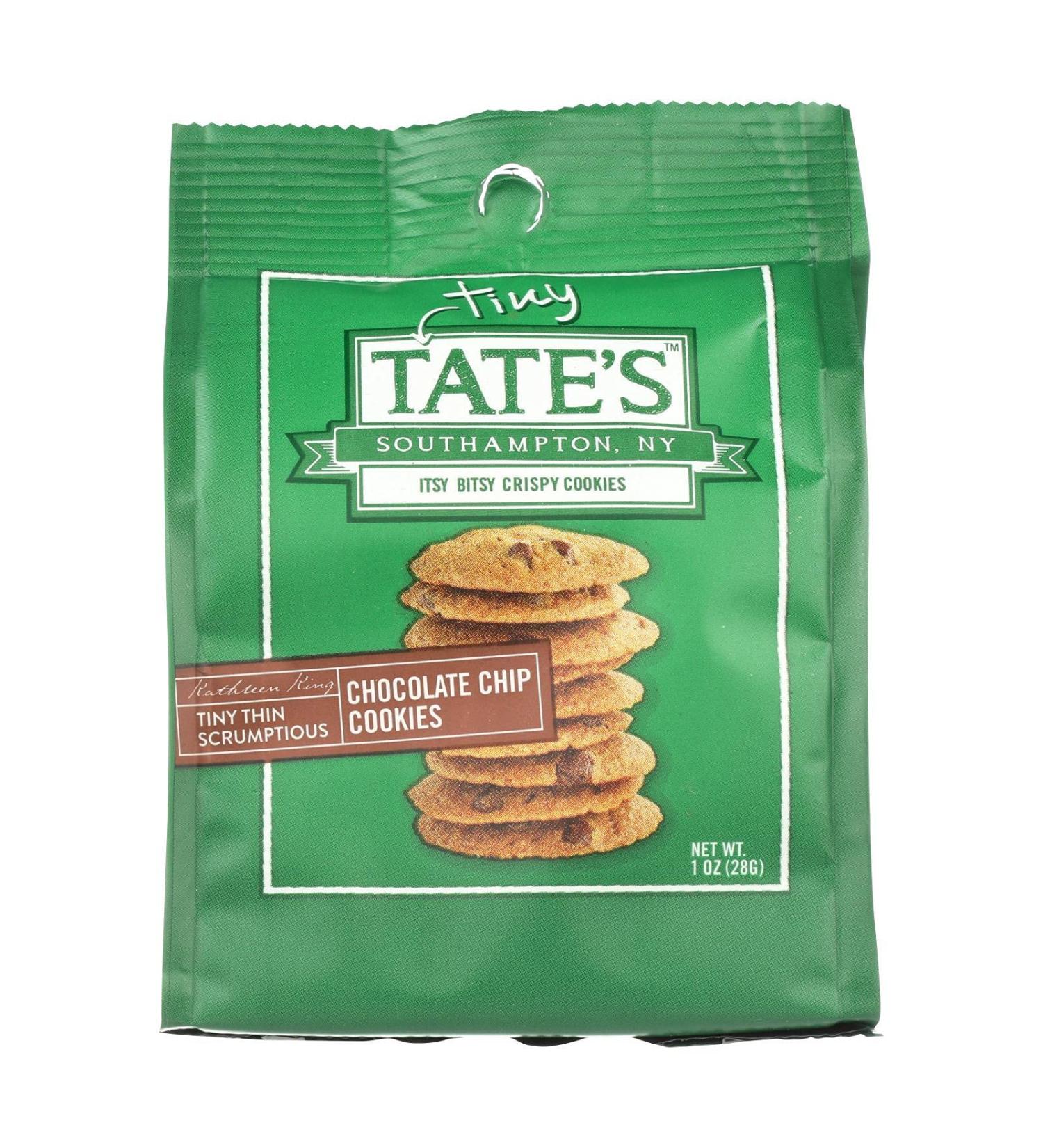 Tate's Bake Shop Bite Size Chocolate Chip Cookies - 12 Pack (1oz Bags) - Buy Online on GoSupps.com