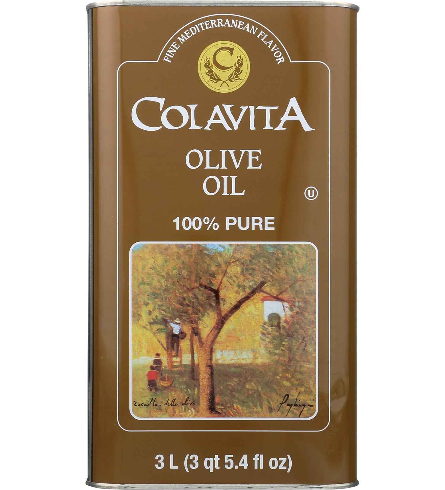Colavita Olive Oil Tin - 101.4 fl oz | Premium Extra Virgin Olive Oil - Buy Online on GoSupps.com
