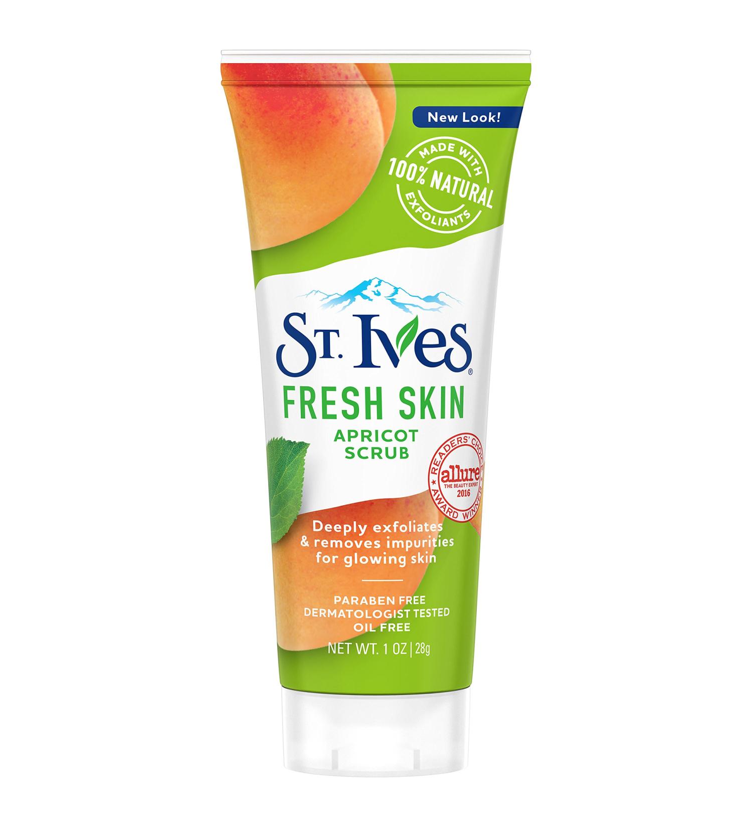 St. Ives Fresh Skin Scrub Apricot 1 oz - Exfoliating Face Scrub - Buy Online on GoSupps.com