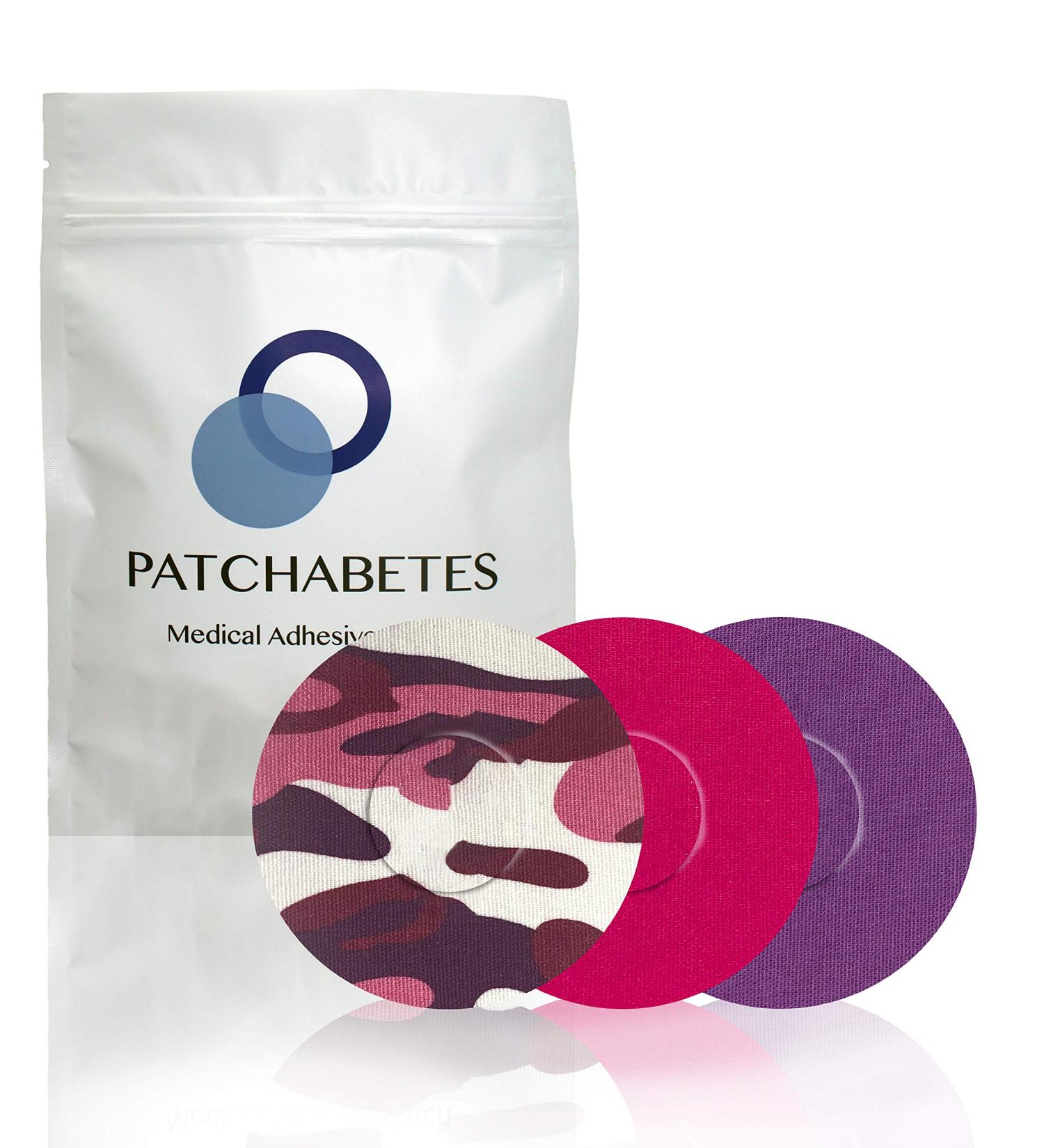 PATCHABETES - Guardian Sensor Tape Libre Freestyle Sensor Covers Waterproof (Pink Camo Mixed Pack)