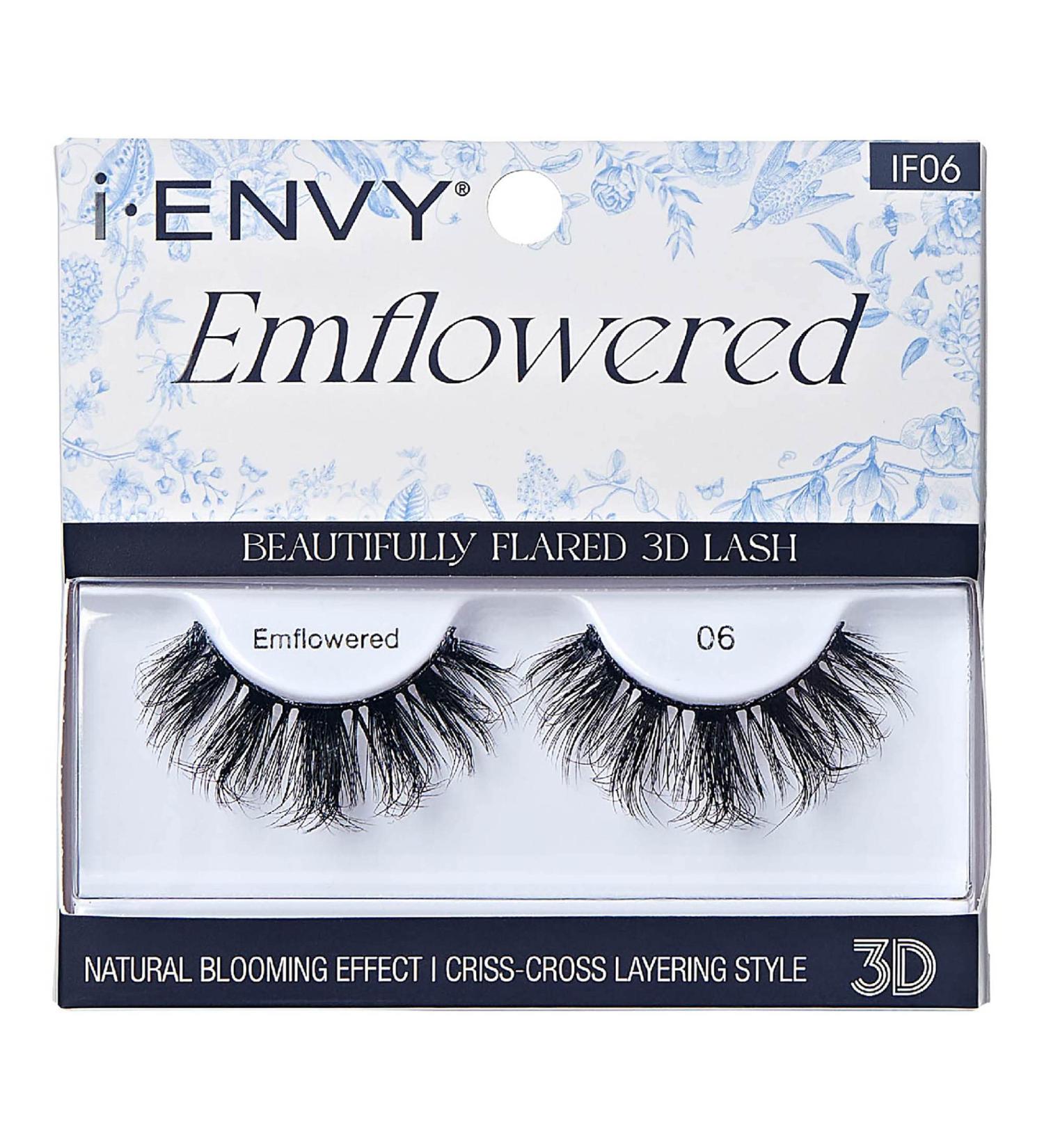 iEnvy Emflowered 3D Flared Fake Eyelashes - Natural Blooming Effect | International Shipping Available - Buy Online on GoSupps.com
