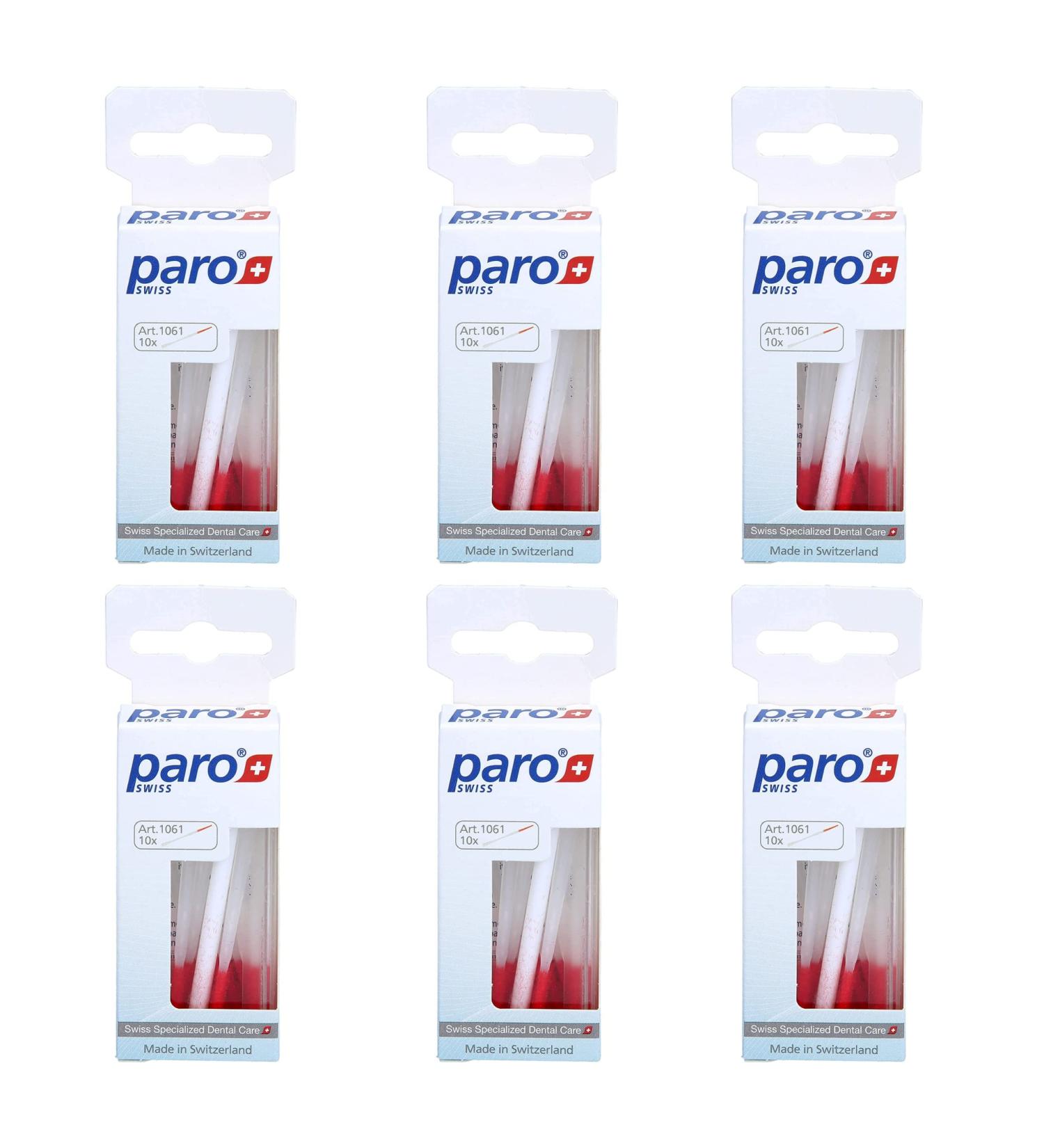 PARO Brush Stick | Best Interdental Brush for Teeth Implants & Braces | Flossing Tool for Oral Hygiene | 6 Pack of 10 Count - Buy Online on GoSupps.com