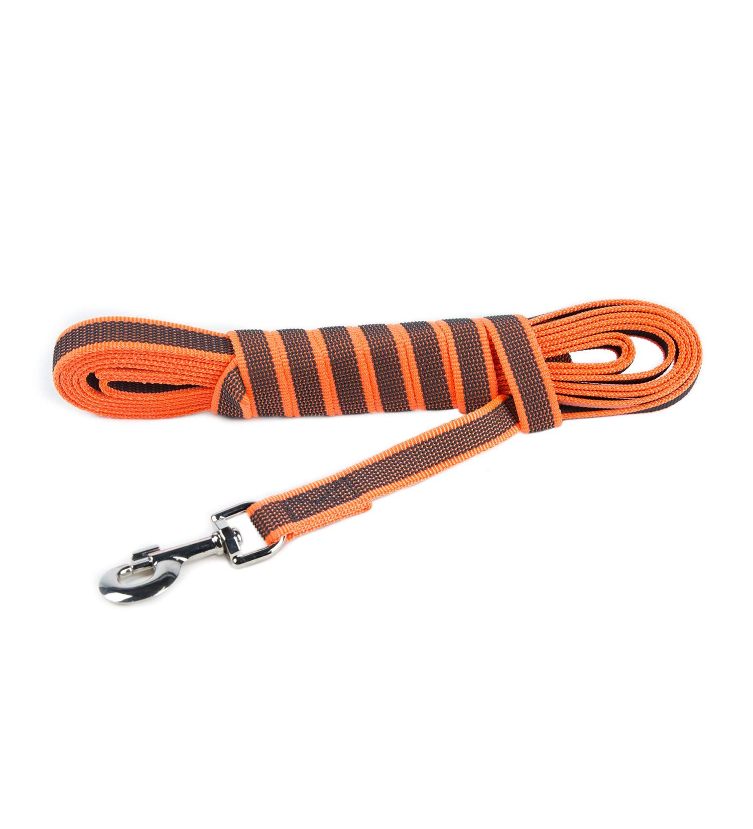 Buy IDC Color & Gray Rubberized Leash - 20mm x 5m with Loop - Durable & Stylish Orange-Gray Pet Leash for International Shipping - Buy Online on GoSupps.com