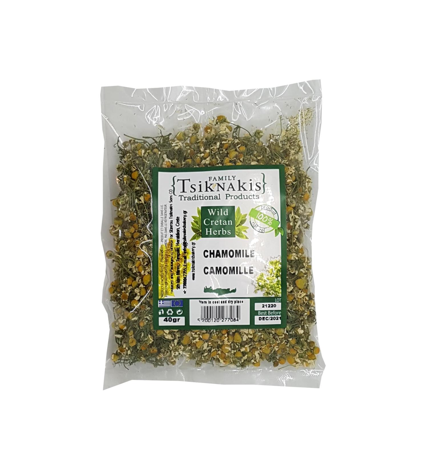 Wild Chamomile Herbs 40g handpicked from Greece Cretan Island mountains. - Buy Online on GoSupps.com