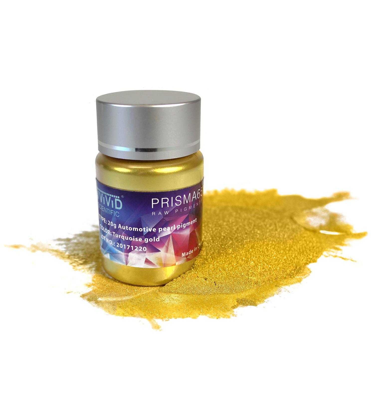 VViViD Prisma65 Raw Pigment Chrome Gold Metallic Pearl Powder - 20g Jar - Buy Online on GoSupps.com