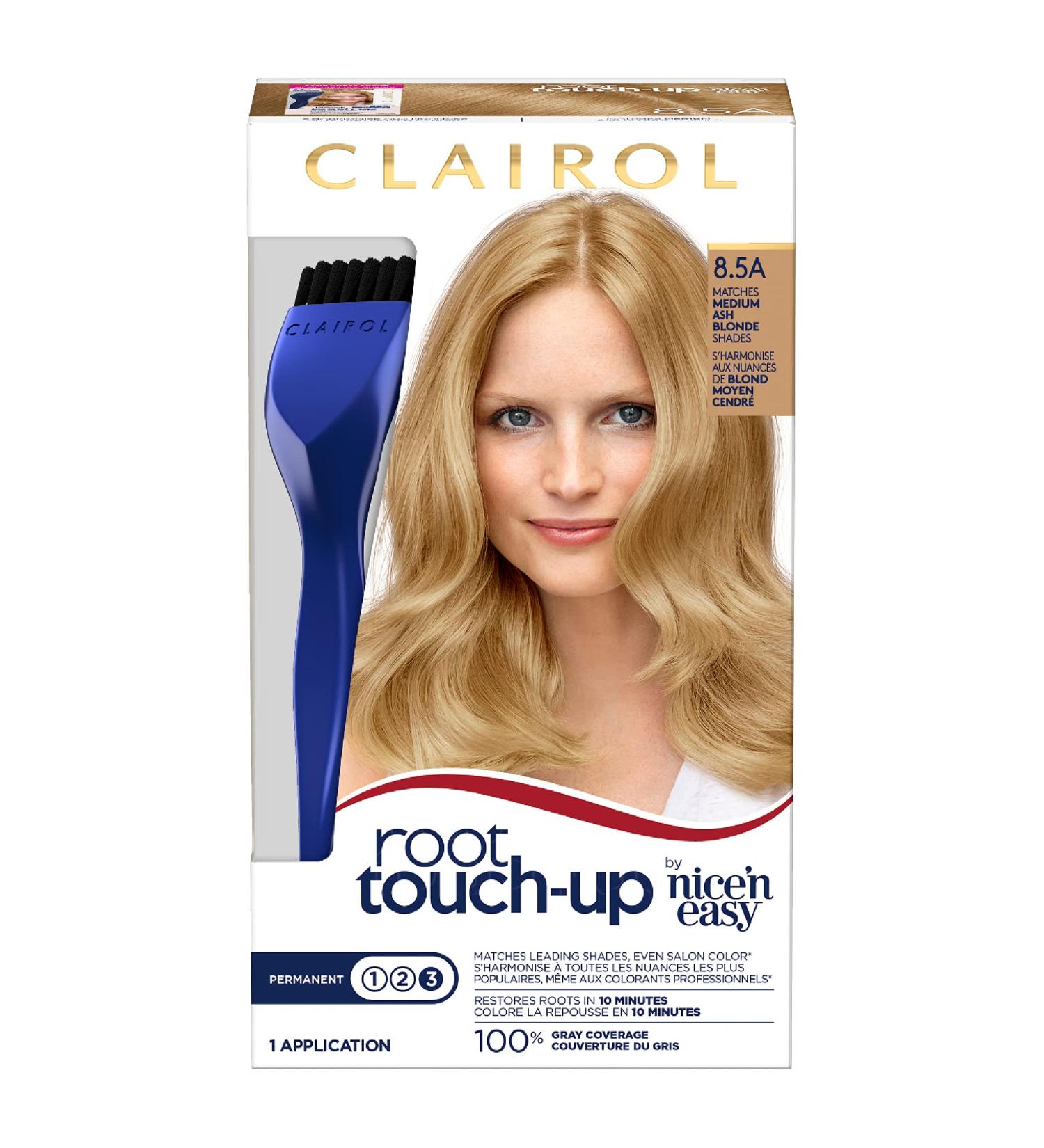 Clairol Root Touch-Up Permanent Hair Dye 8.5A Medium Champagne Blonde Hair Color 1 Count - Buy Online on GoSupps.com