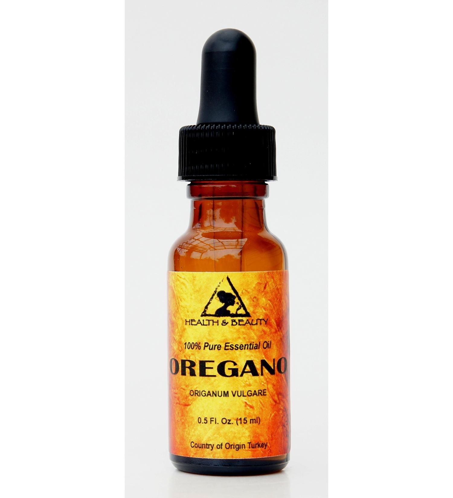 Oregano Essential Oil Origanum Aromatherapy Therapeutic Grade 100% Pure Natural 0.5 oz 15 ml with Glass Dropper - Buy Online on GoSupps.com