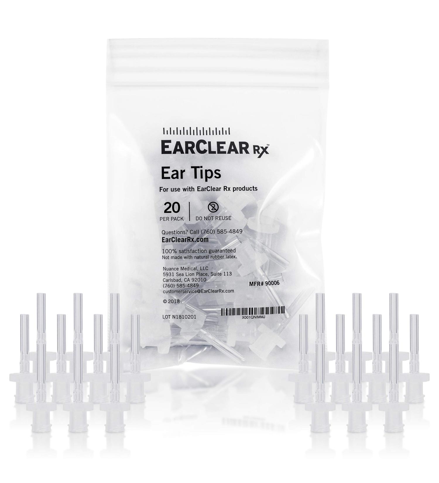Ear Washer Universal Disposable Tips  Physician Preferred for Sterility and Cleanliness During Ear Wax Removal and Ear Irrigation for Proper Hygiene  Single use