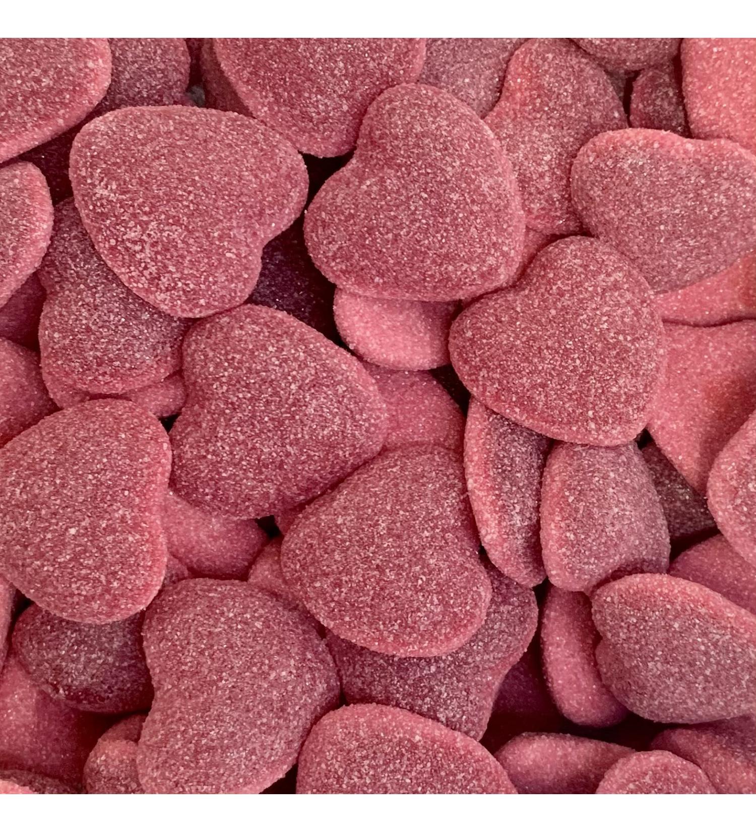 Red Shiny Hearts (Valentines) 500g Share Bag by The Gourmet Sweet Company