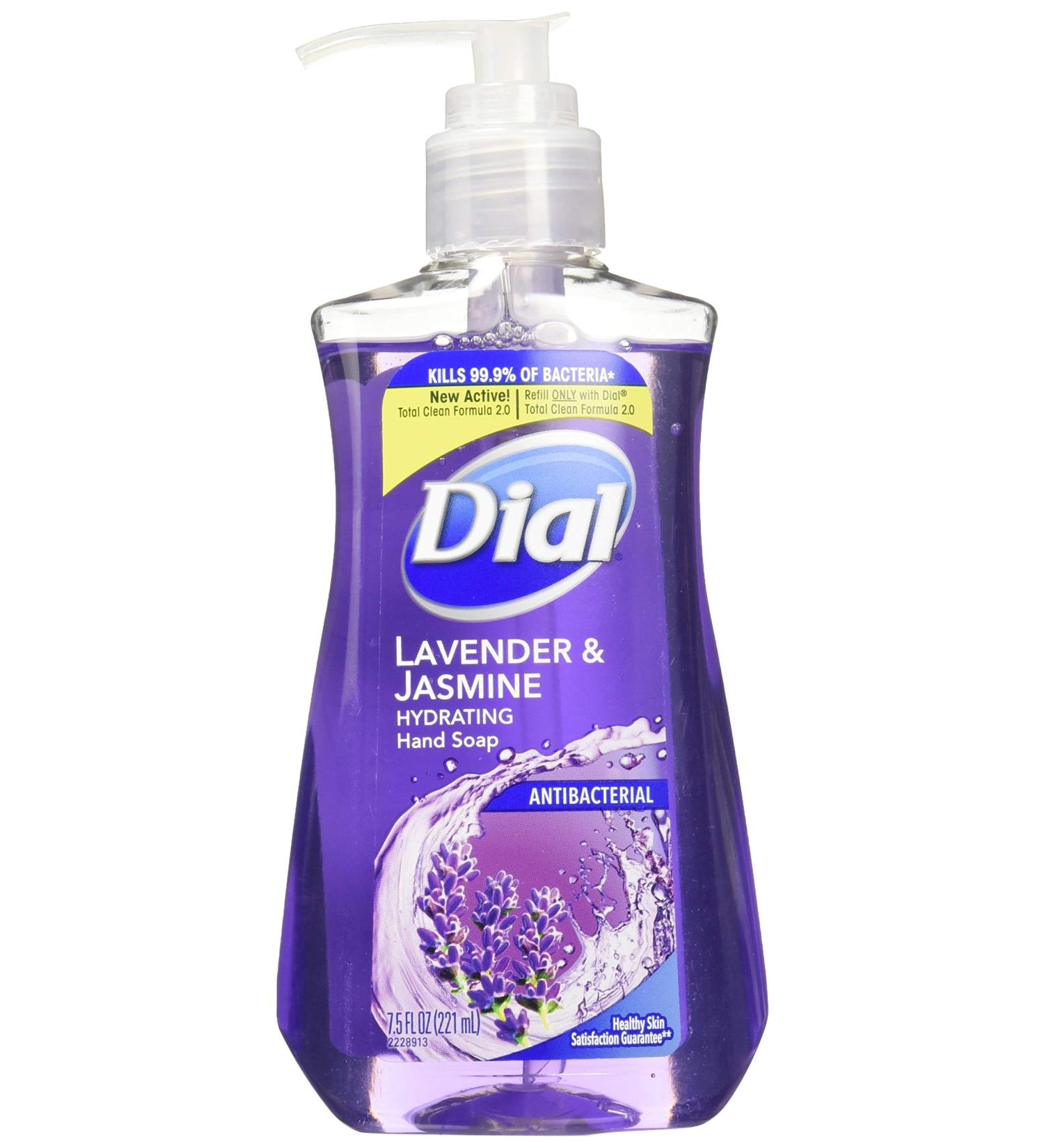 Dial Lavender & Twilight Jasmine Antibacterial Hand Soap 7.5oz - Pack of 2 - Buy Online on GoSupps.com