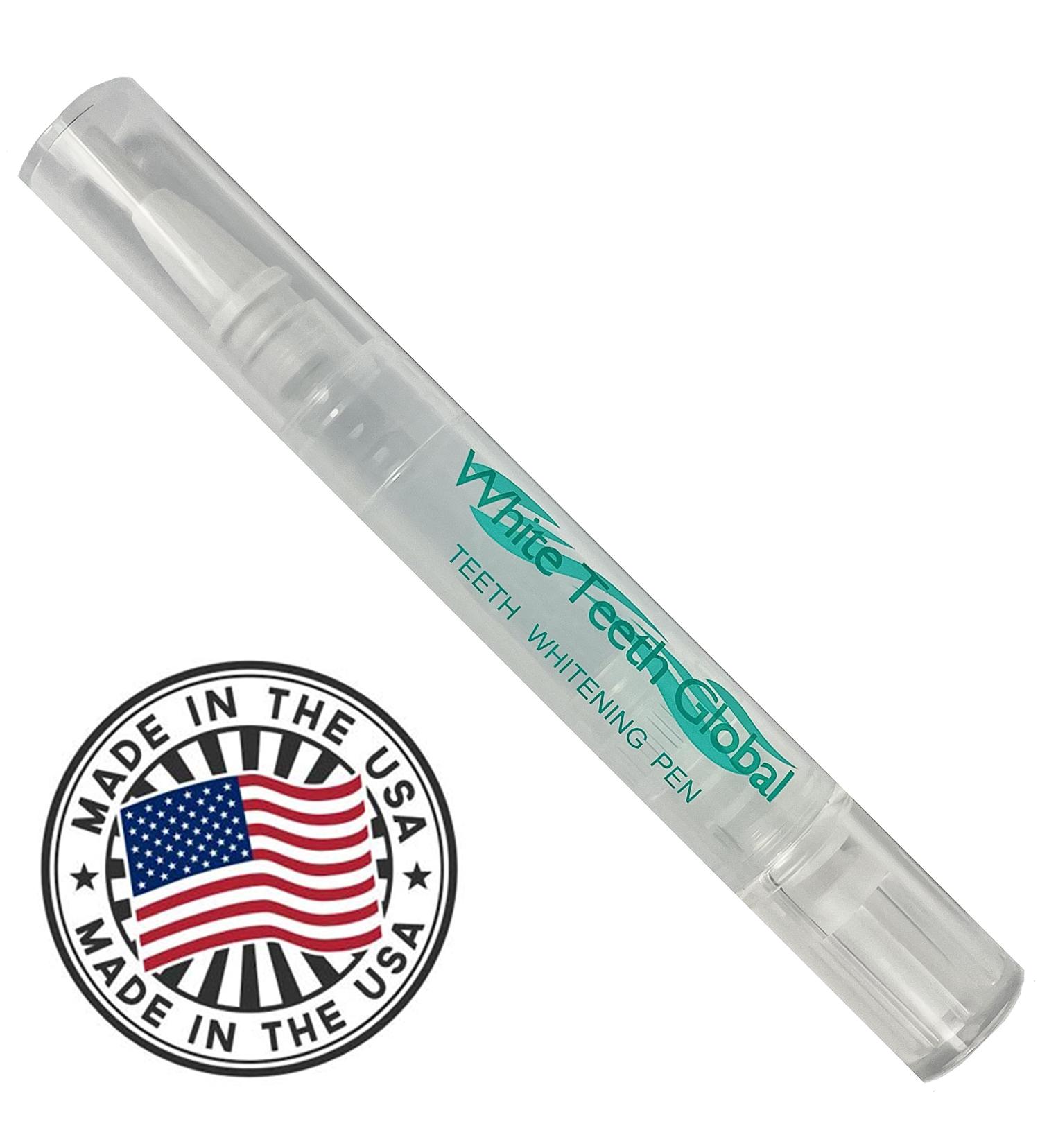XL Teeth Whitening Pen 4cc (not 2cc) with 20+ uses of 44% Carbamide Peroxide Tooth Whitener Stain Remover Gel. Very Strong Gel! Made in The USA.