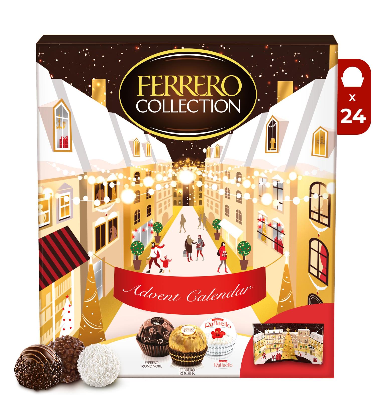 FERRERO COLLECTION Christmas Advent Calendar Fine Assorted Chocolate and Coconut Confections 259g - Buy Online on GoSupps.com