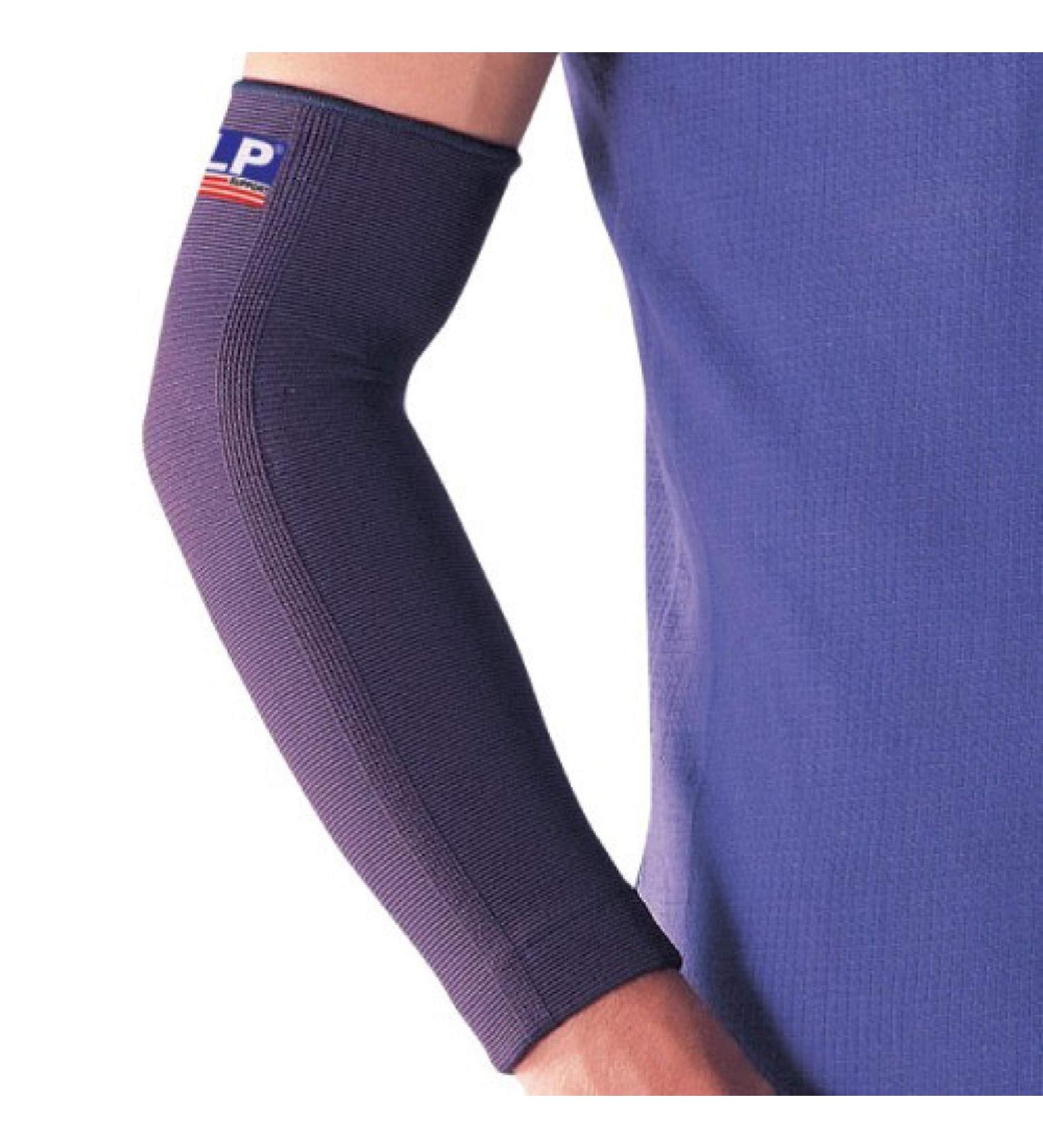 Buy LP SUPPORT 668 Elbow Forearm Bandage Sleeve - Black | Sports Arm Sleeves Size S - International Shipping Available - Buy Online on GoSupps.com