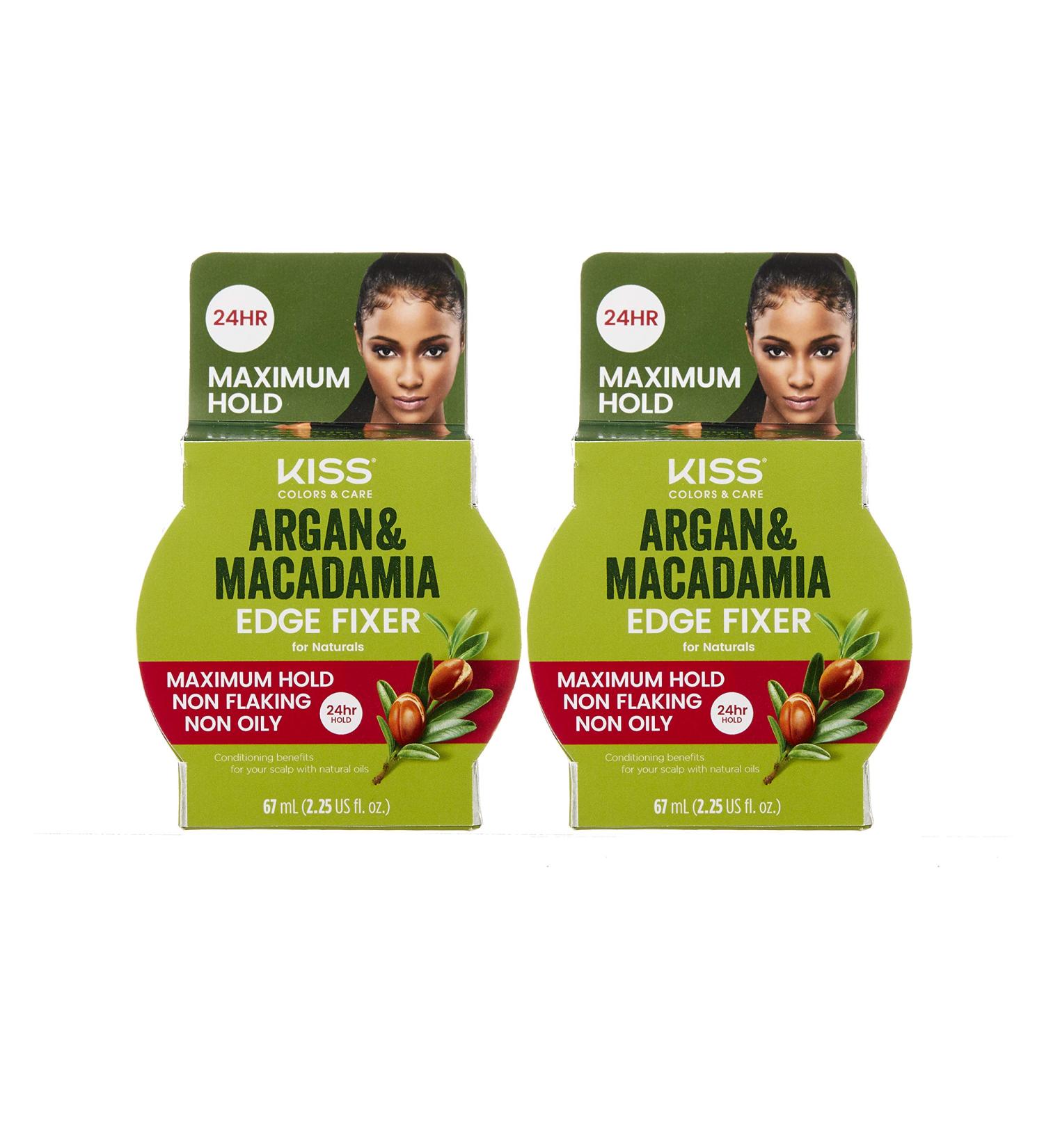 Kiss Colors & Care Argan & Macadamia Edge Fixer Maximum Hold KAME067 (2 PACK) - Buy Online on GoSupps.com