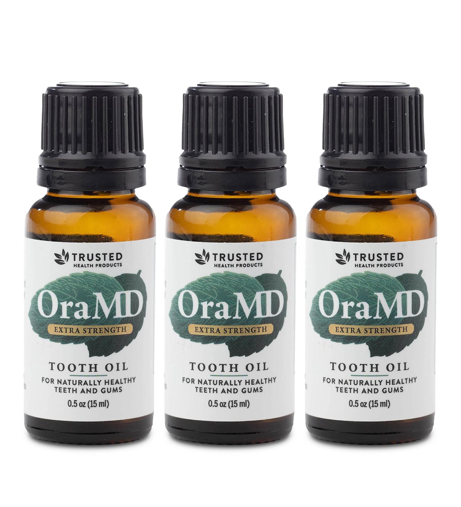 OraMD Extra Strength (3) - Natural Solution for Healthy Teeth & Gums - Essential Oil Tooth Oil - Buy Online on GoSupps.com