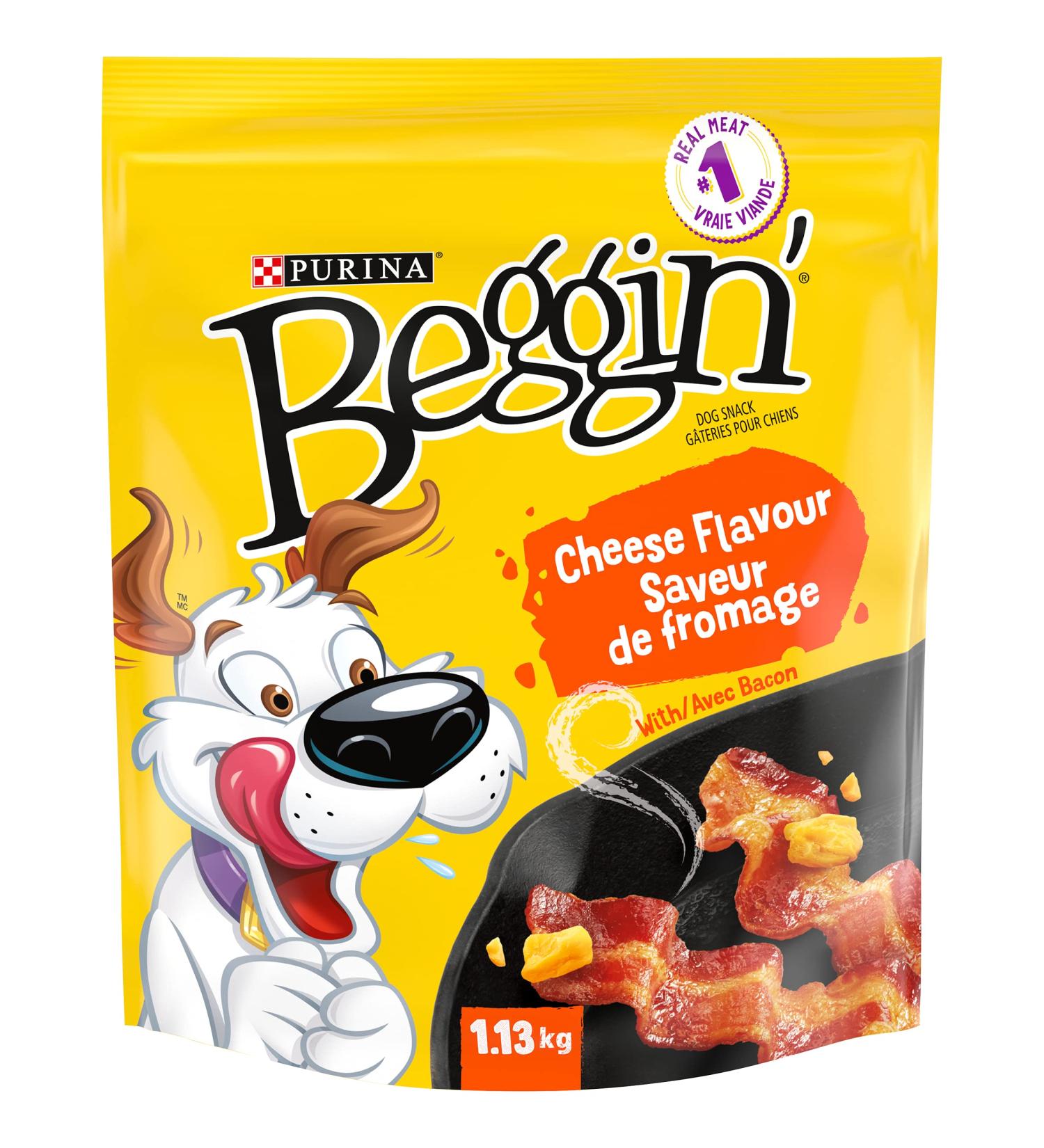 Purina Beggin Strips Cheese Flavour Dog Snacks 1.13 kg Bacon & Cheese 1.13 kg (Pack of 1) - Buy Online on GoSupps.com