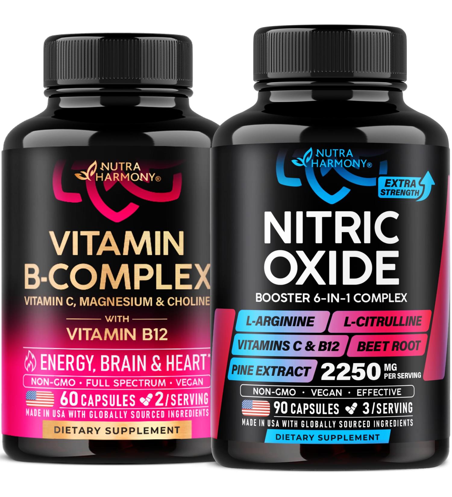 Vitamin B Complex & Nitric Oxide Capsules