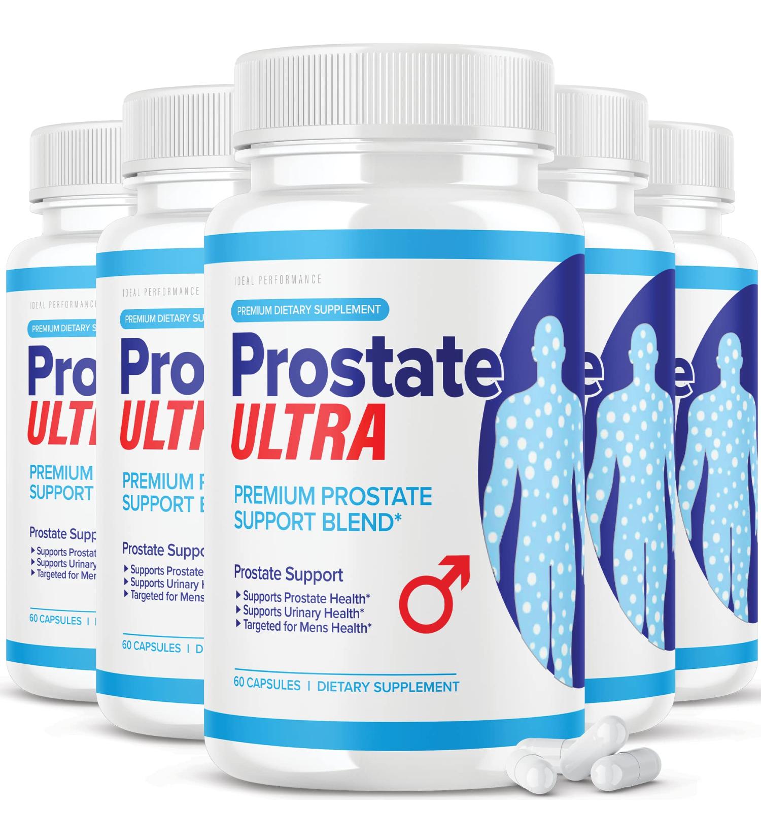 (5 Pack) Prostate Ultra Supplements for Men Prostate Health Formula (300 Capsules)
