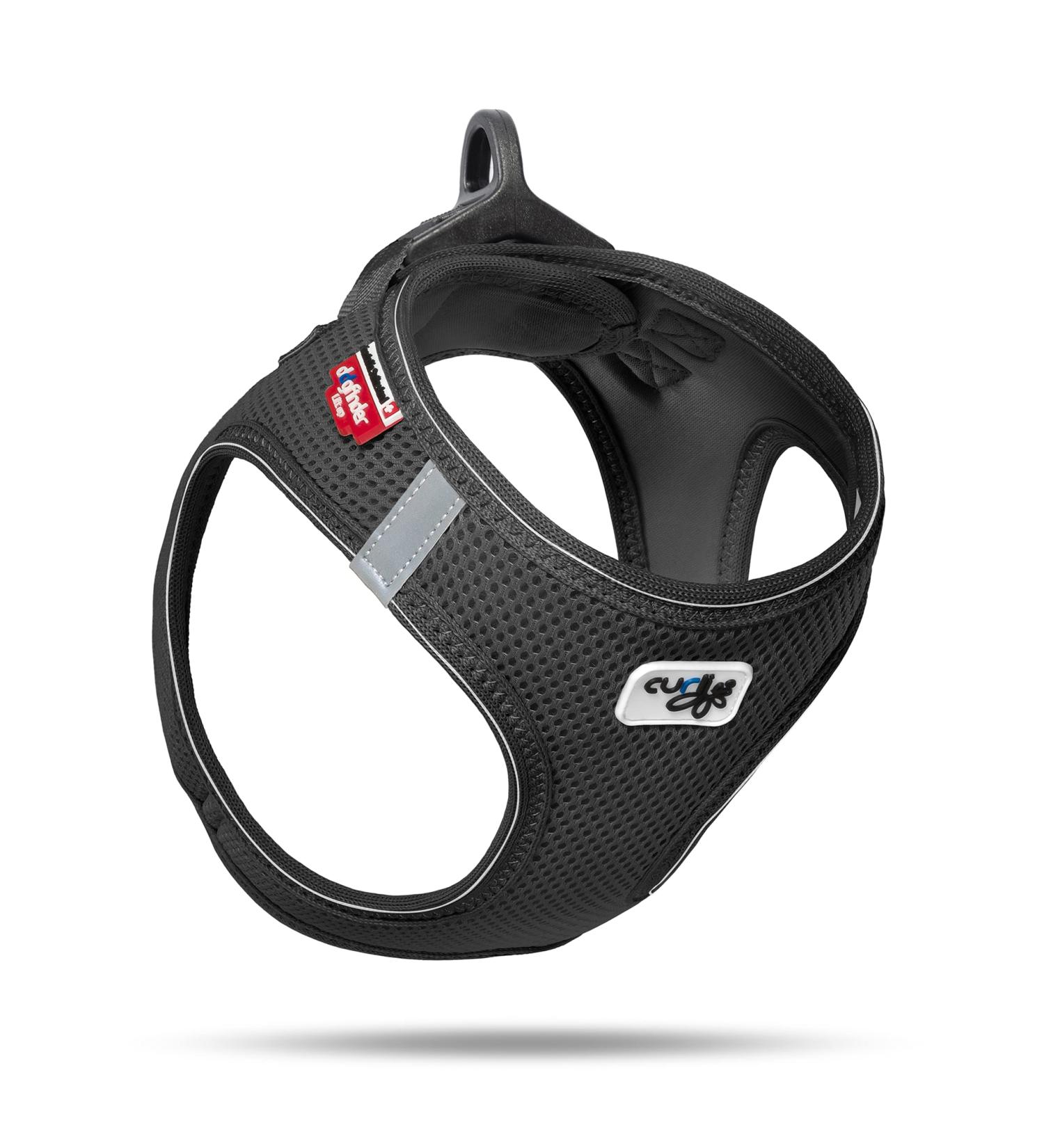 Buy Curli Vest Harness D-Ring Buckle Black 3XS - Premium Dog Harness for Small Breeds | International Shipping Available - Buy Online on GoSupps.com