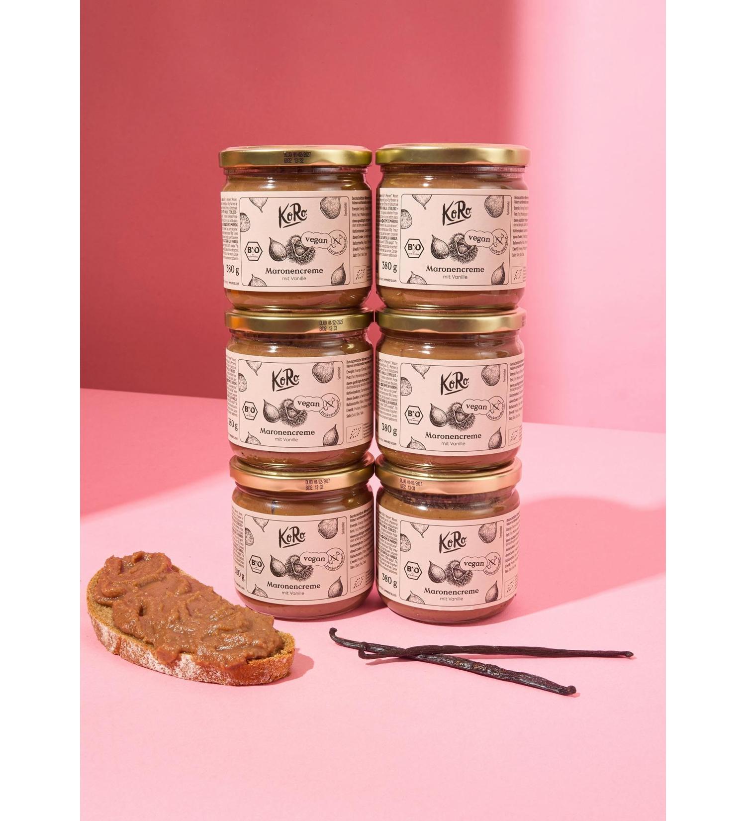 KoRo - Organic chestnut cream 6 x 380g - C based on chestnuts - 100% organic quality - Reduced sugar content* - Buy Online on GoSupps.com