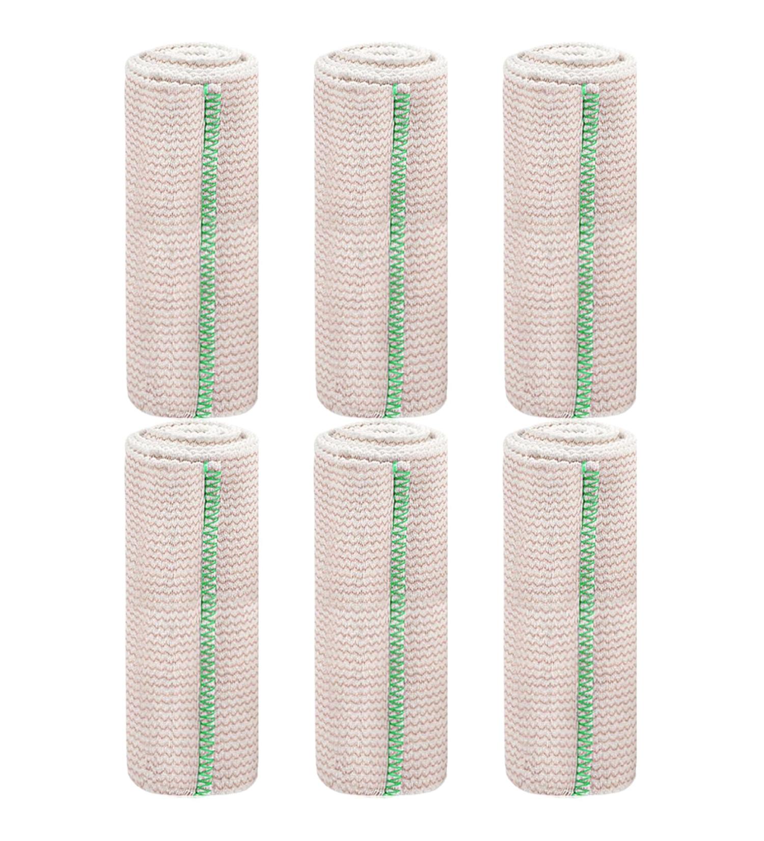 6 Rolls Elastic Bandage Wrap 6"x15ft Breathable Compression Bandage with Self-Closure Washable Compression Wraps for Legs Arms Hand - Buy Online on GoSupps.com