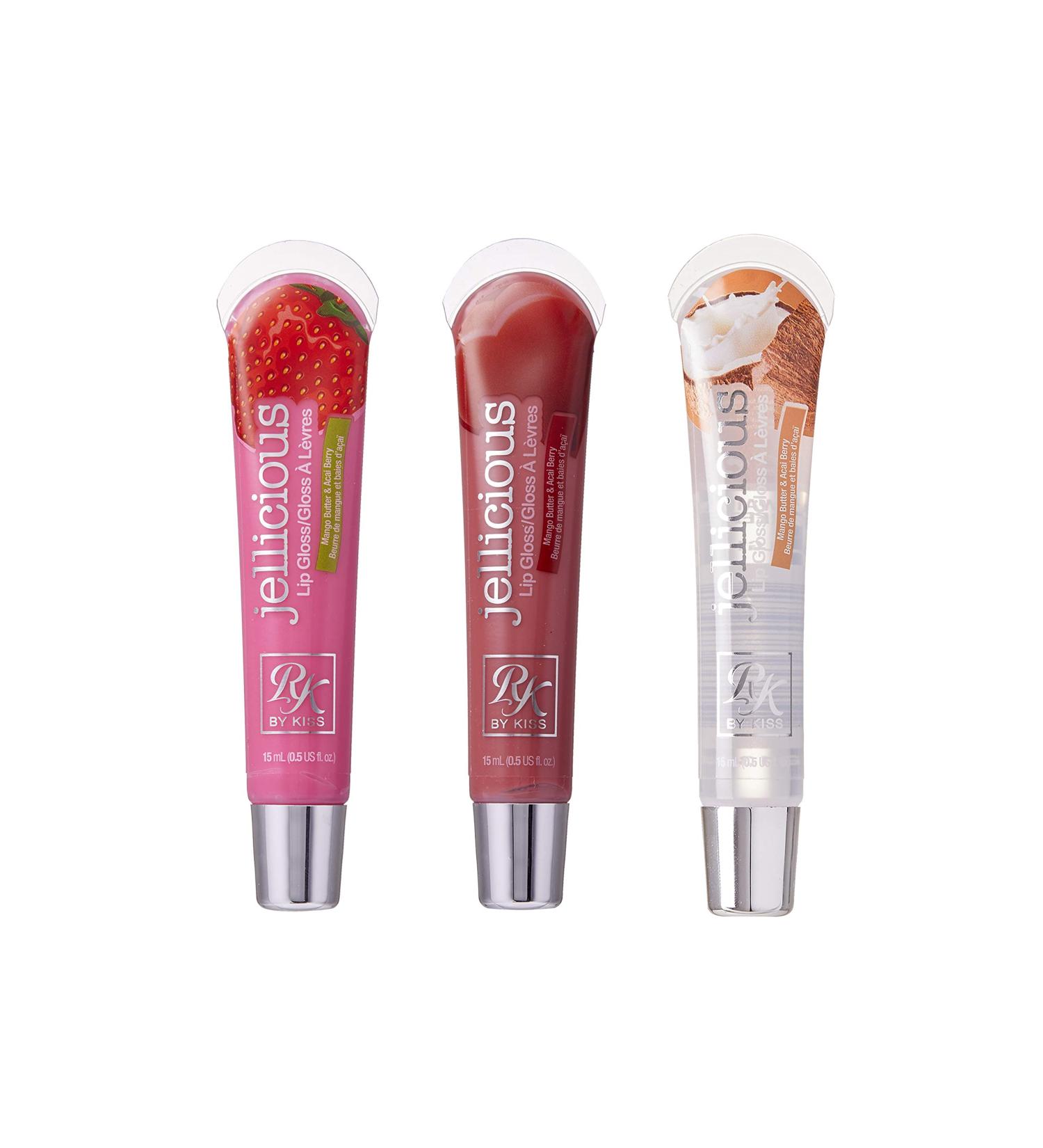 Ruby Kisses Jellicious Lip Gloss Set - Long Lasting Shine (JLG07, JLG10, JLG13) - Buy Online on GoSupps.com