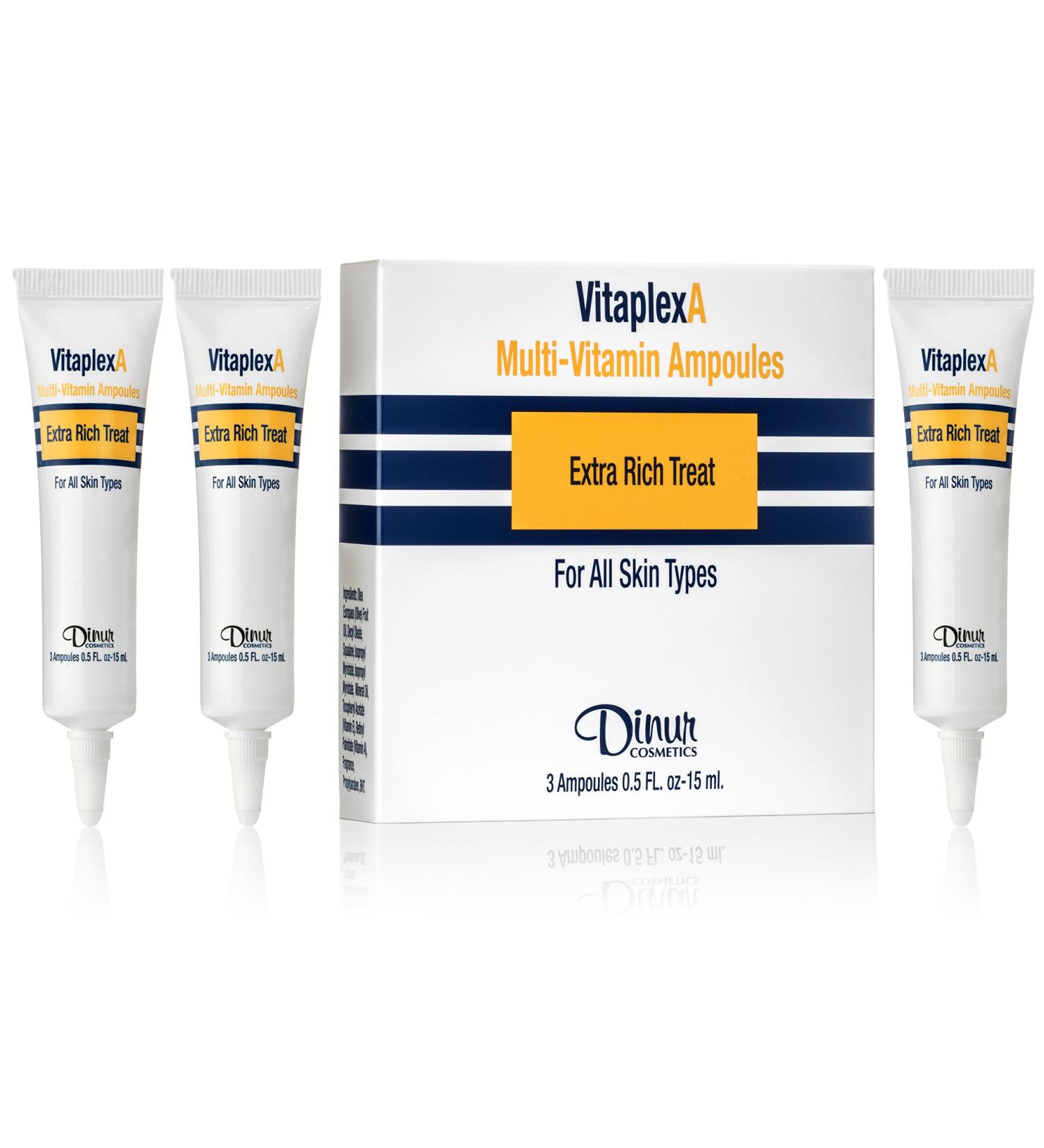 VitaplexA Multi-Vitamin Ampoules Extra Rich Treatment 3 Ampoules .5 oz. 15 ml.