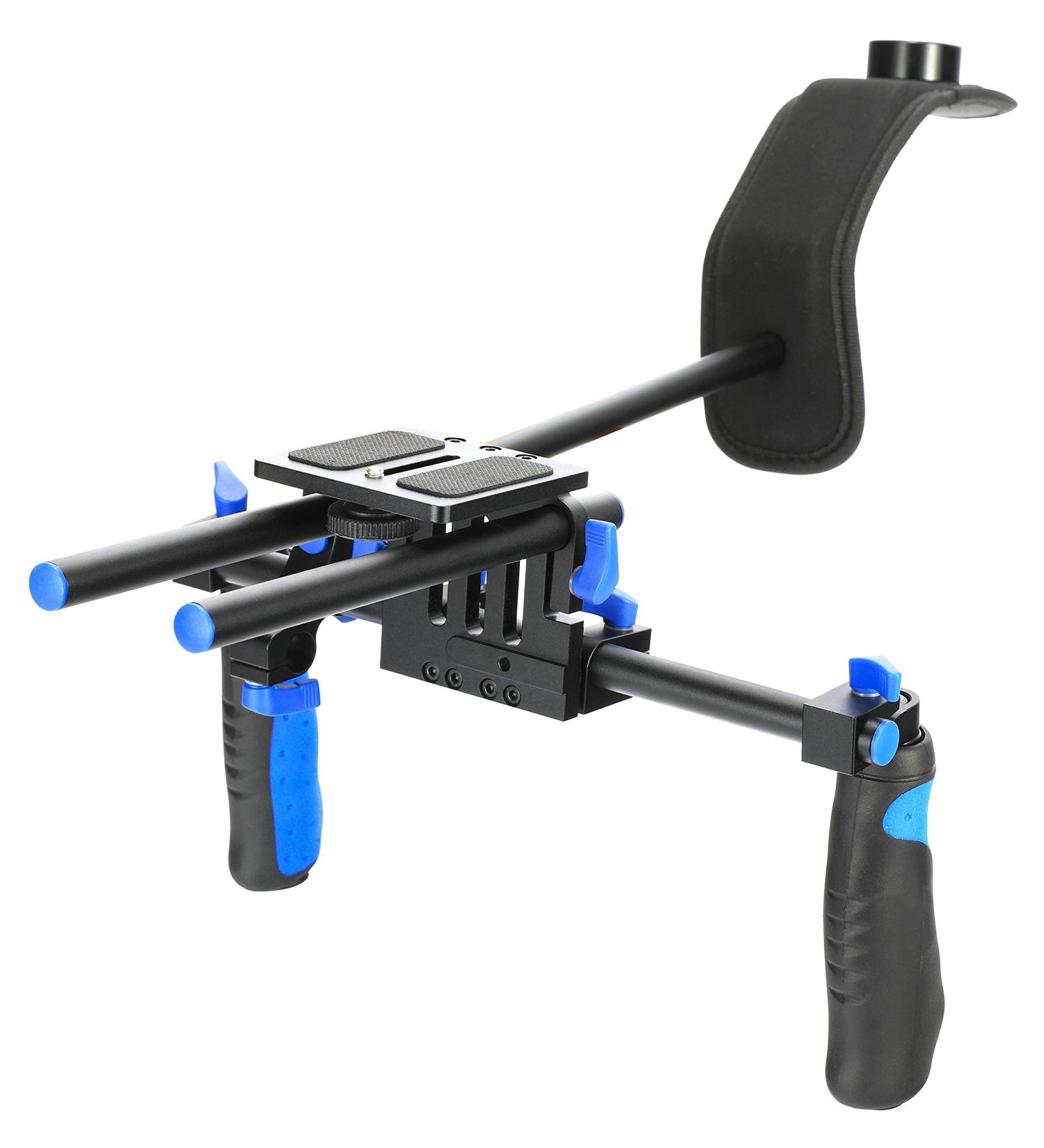 MARSRE DSLR Shoulder Rig Film Making System with Camera/Camcorder Mount Slider - For All DSLR and DV Camcorders - Buy Online on GoSupps.com