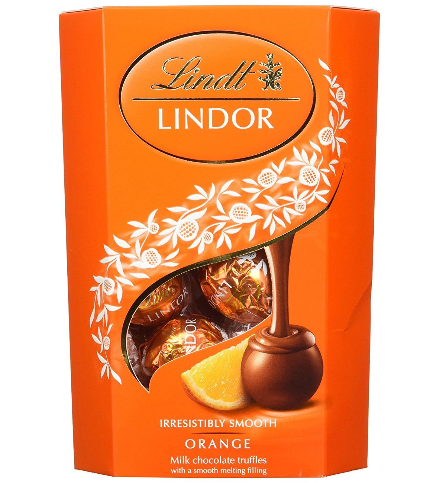 Lindt Lindor Milk Orange 200g - Pack of 2 - Buy Online on GoSupps.com