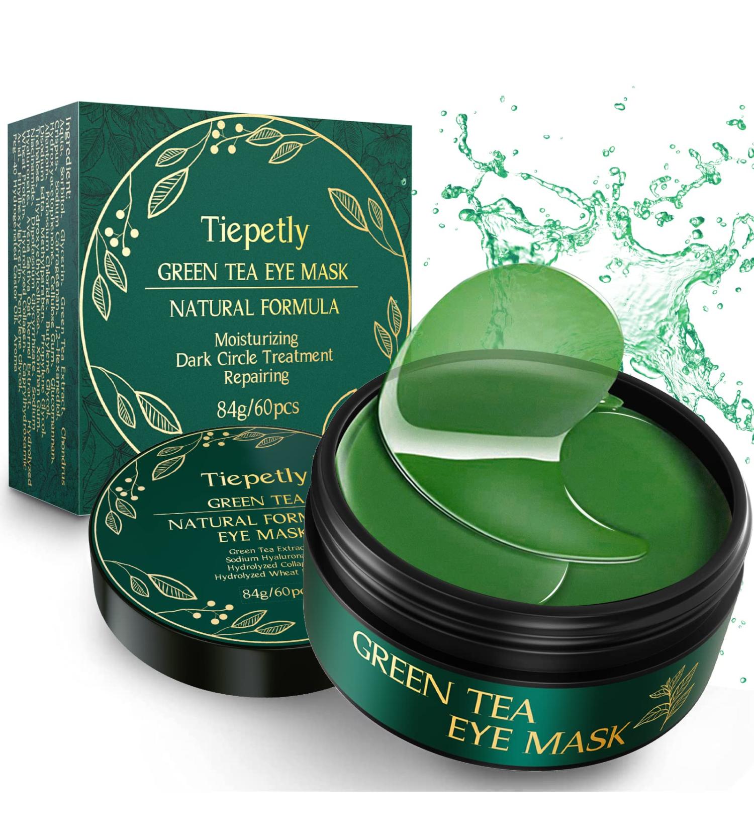 Matcha Green Tea Under Eye Patches - 30 Pairs for Puffy Eyes, Dark Circles, and Wrinkles - Buy Online on GoSupps.com