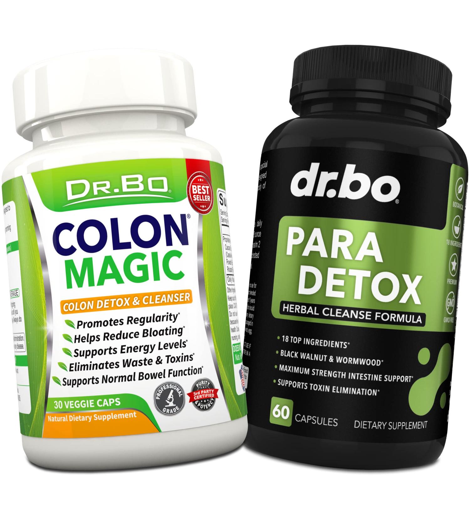 Colon Cleanse Detox Capsules for Intestinal Bloating & Digestive Cleansing - Constipation Relief Supplement for Gut Health - Herbal Flush - Buy Online on GoSupps.com