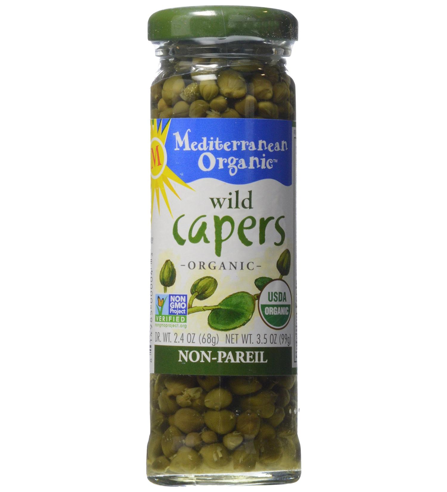 Mediterranean Organic Capers 3.5 oz - Premium Quality & Flavorful Addition to Your Dishes - Buy Online on GoSupps.com