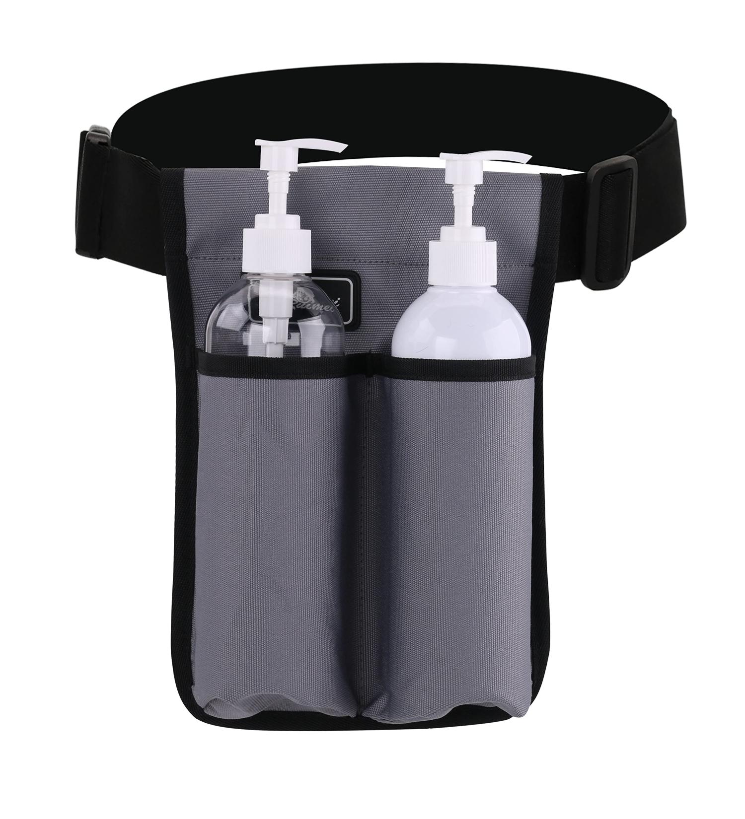 YOURUIMEI Adjustable Massage Bottle Holder - Gray | Holds 2 Bottles | Perfect for International Shipping - Buy Online on GoSupps.com