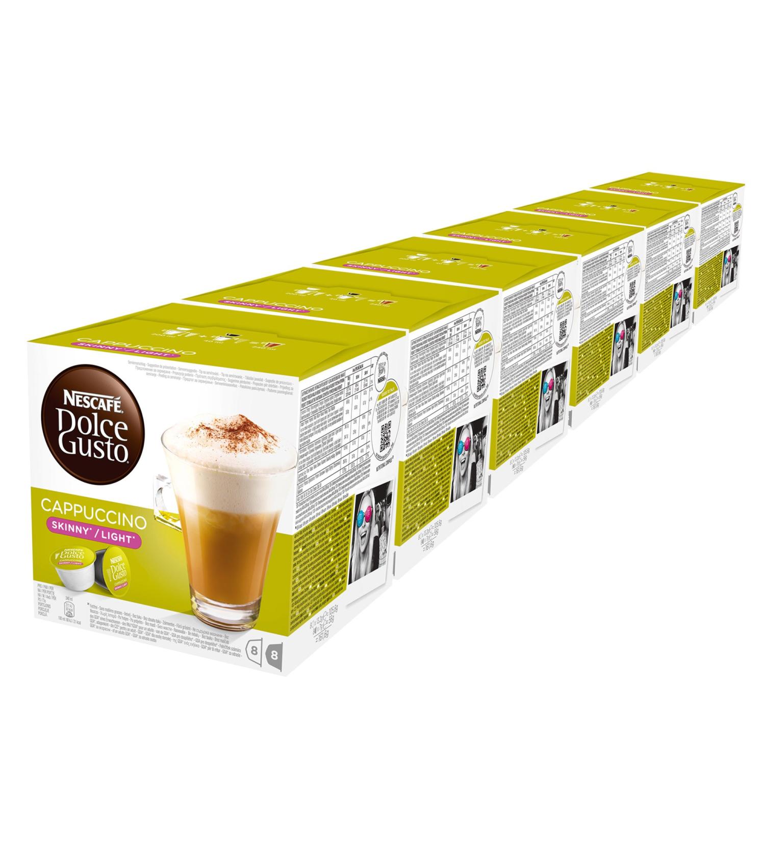 Nescaf Dolce Gusto Cappuccino light Lot of 6 6 x 16 Capsules (48 portions) - Buy Online on GoSupps.com