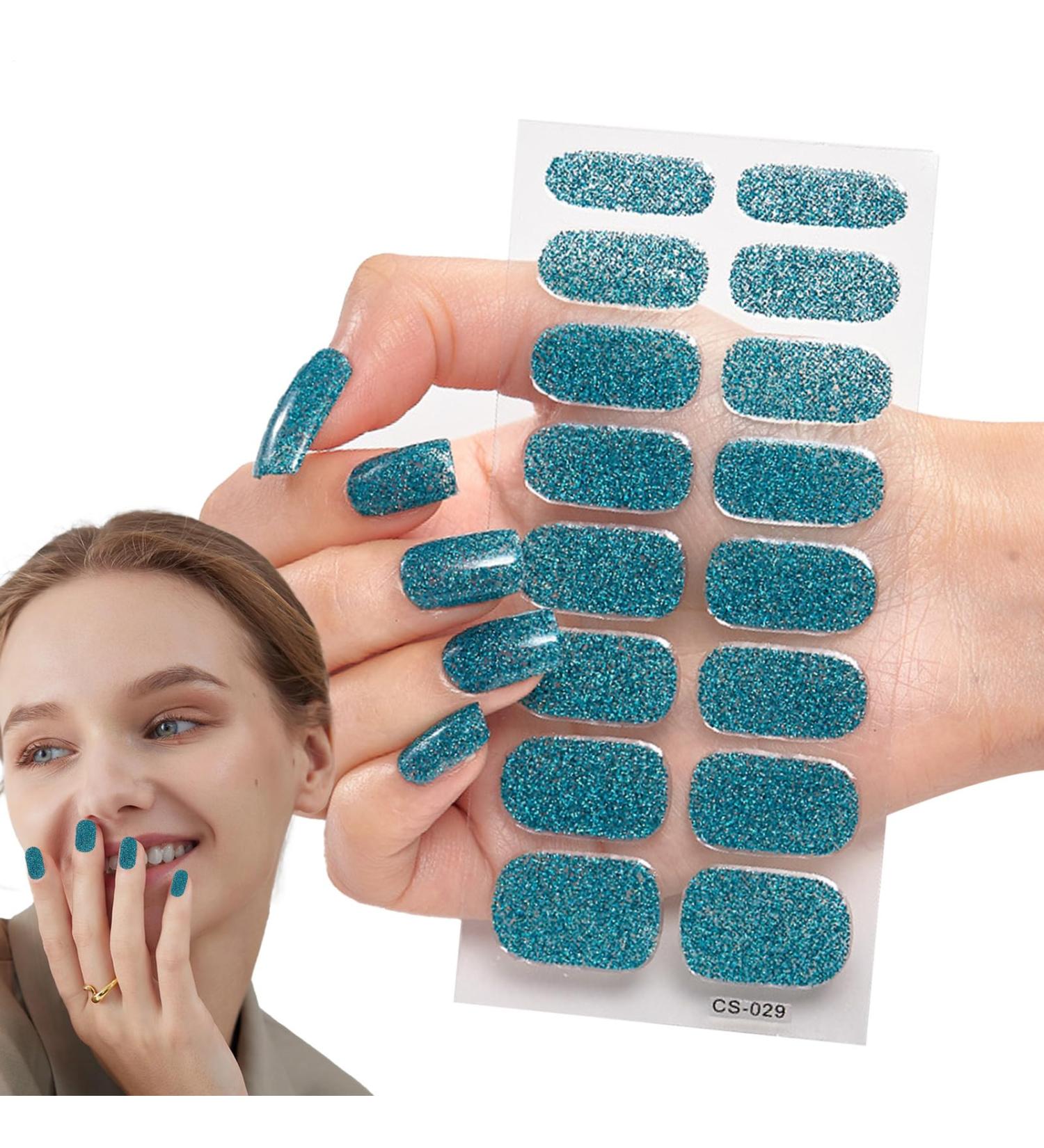  G n rique Gel Nail Strips - Semi-cured Nail Wraps Easy Nail Polish Stickers | Long-lasting Glossy Decals Simple to Apply and Remove Gel-Based - Buy Online on GoSupps.com