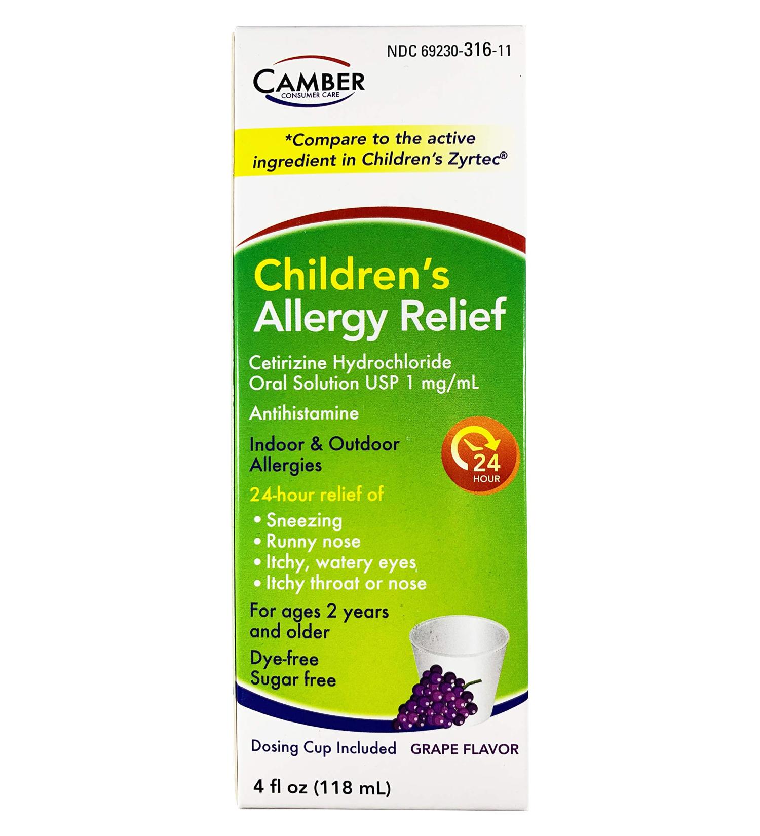 Buy CETIRIZINE Children's Oral Solution - Fast Allergy Relief for Kids - Buy Online on GoSupps.com