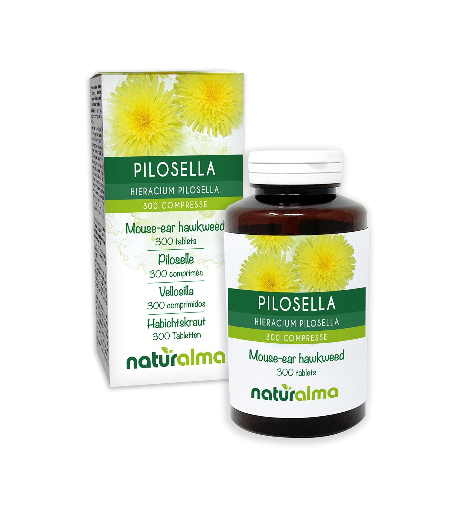 Pilosella (Hieracium pilosella) Herb Naturalma - 150 g - 300 Tablets - Food Supplement - Natural and Vegan - Buy Online on GoSupps.com