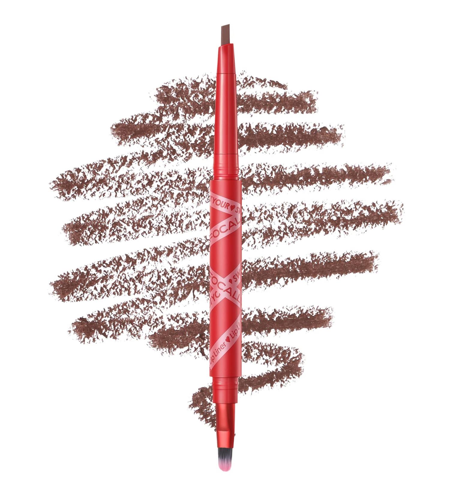 FOCALLURE NOT YOUR Sweetheart Lip Liner Duo-head Pencil - Waterproof & Smooth, 05 NOT TODAY - Buy Online on GoSupps.com