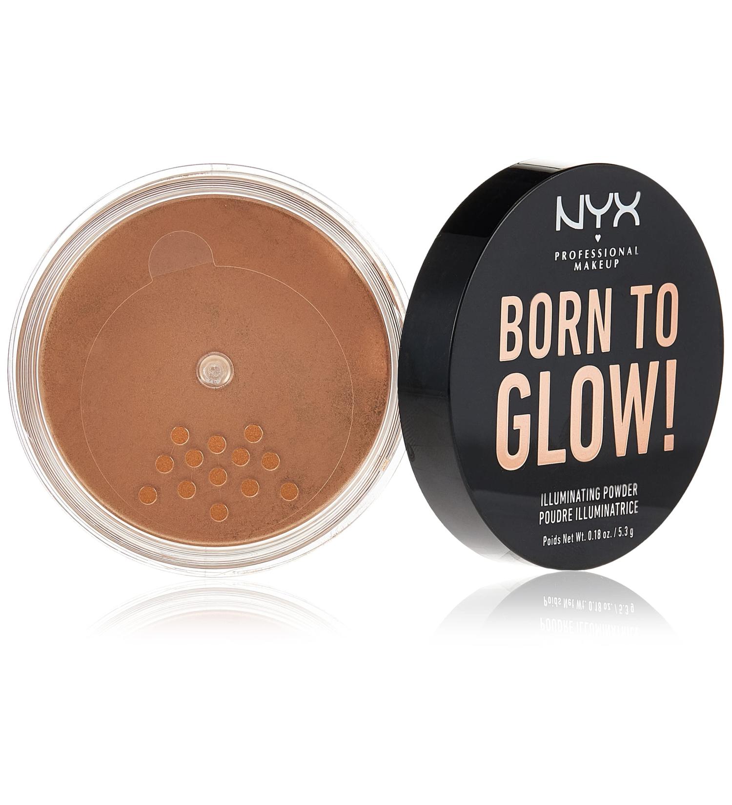 NYX Cosmetics Born To Glow Illuminating Powder Warm Strobe 0.18 ounces 5.3 g (Pack of 1) Warm Strobe - Buy Online on GoSupps.com