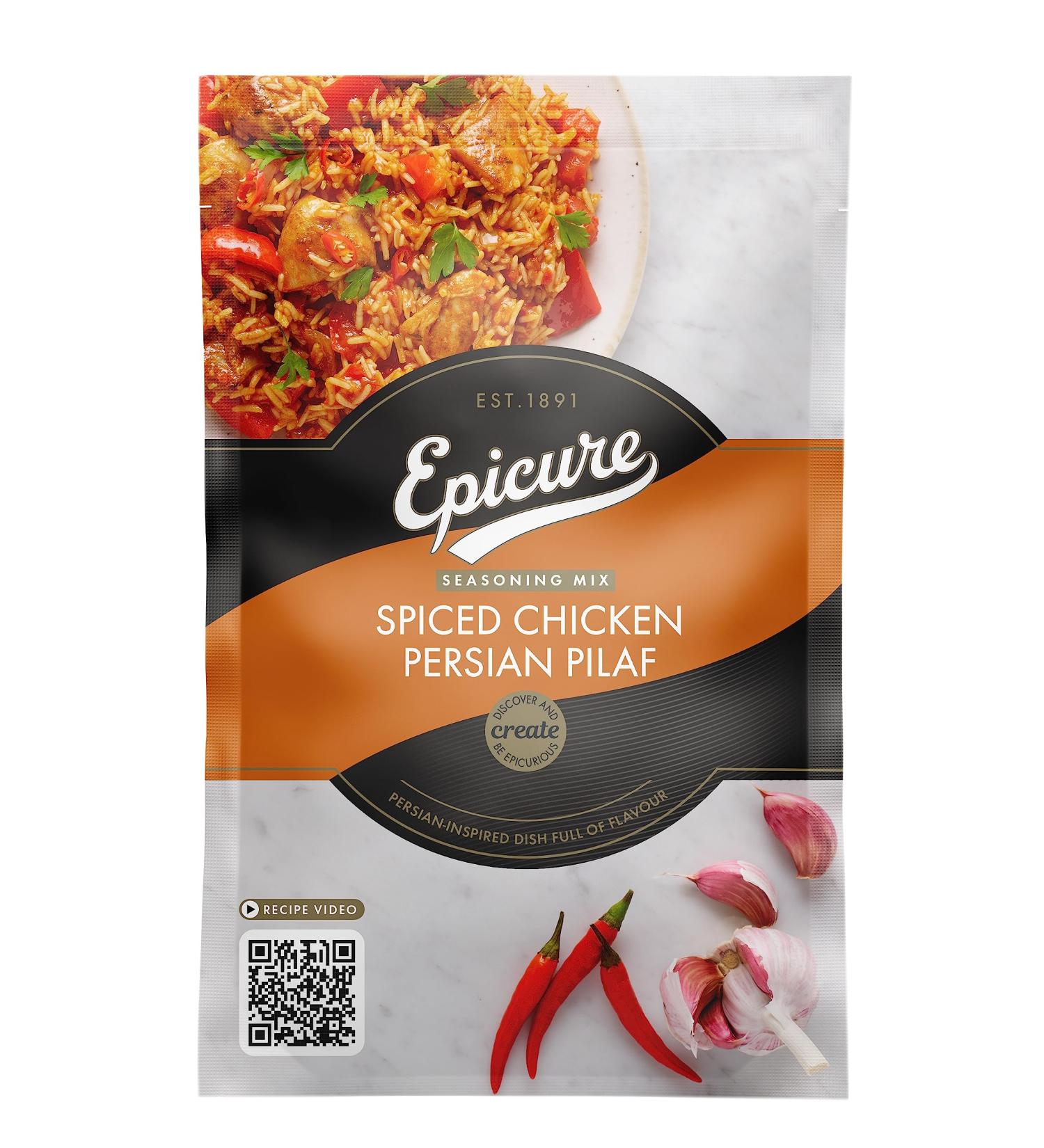 Epicure Vegan Spiced Chicken Persian Pilaf Seasoning Mix 30g - Pack of 1 - Buy Online on GoSupps.com
