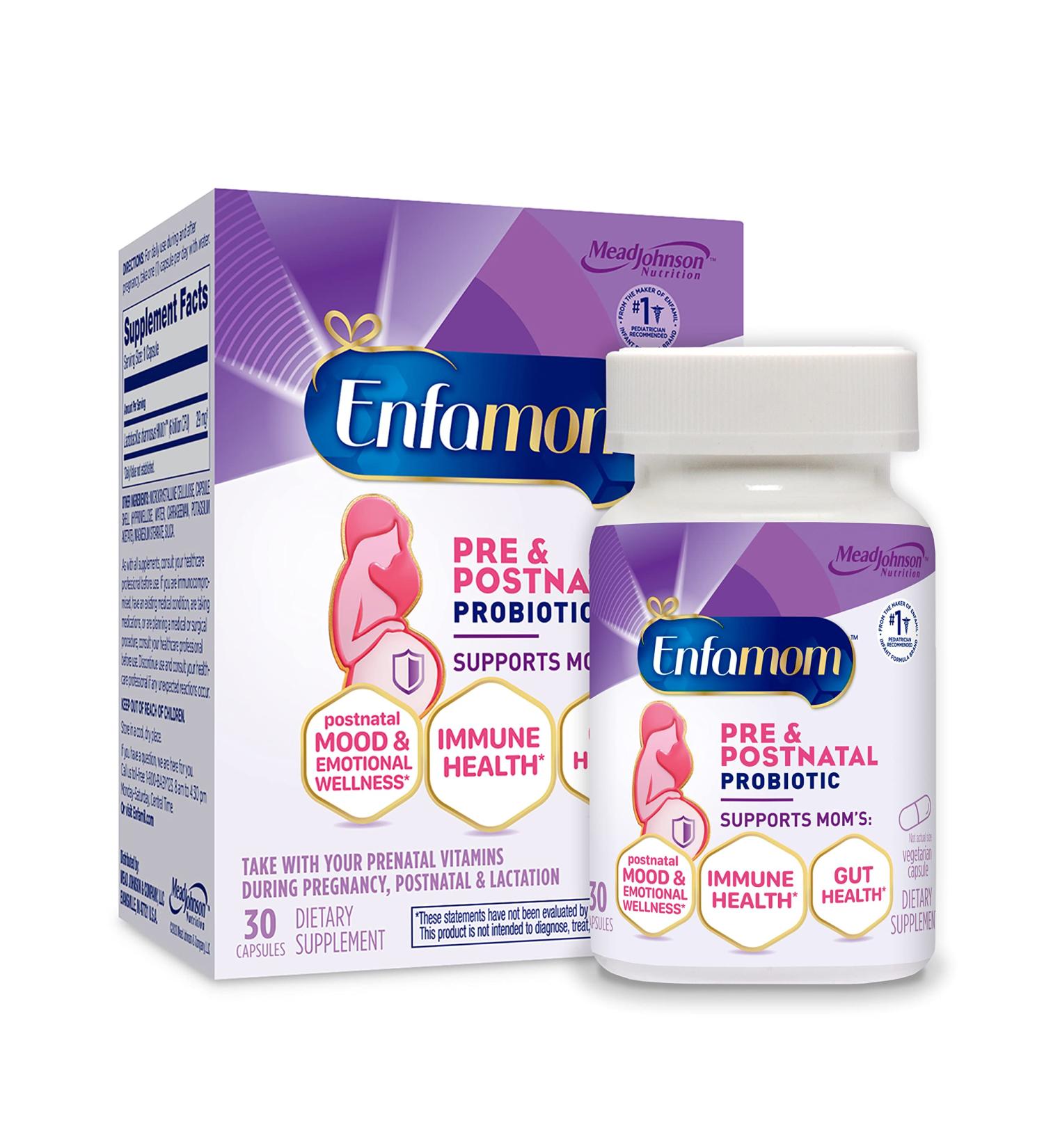 Enfamil Enfamom Immunity Probiotic 30 Count Capsules for Women - Immune Health, Digestive Support, Mental Wellness - Vegetarian Formula - Buy Online on GoSupps.com