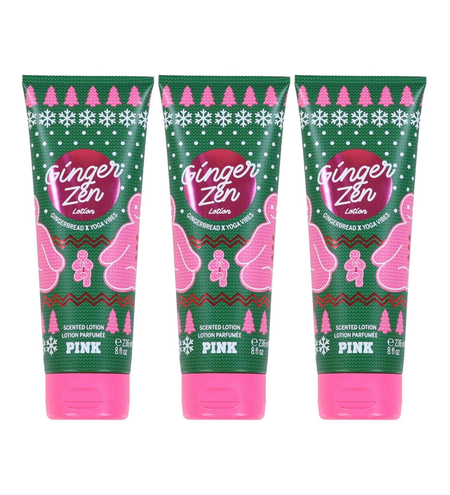 Victoria's Secret Pink Ginger Zen Body Lotion Lot of 3