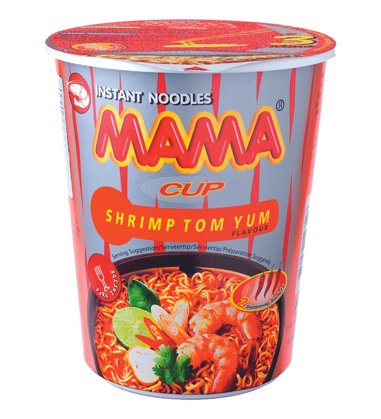Buy MAMA Instant Cup Noodles Shrimp - 16 Pack (70g Each) | Fast International Shipping - Buy Online on GoSupps.com