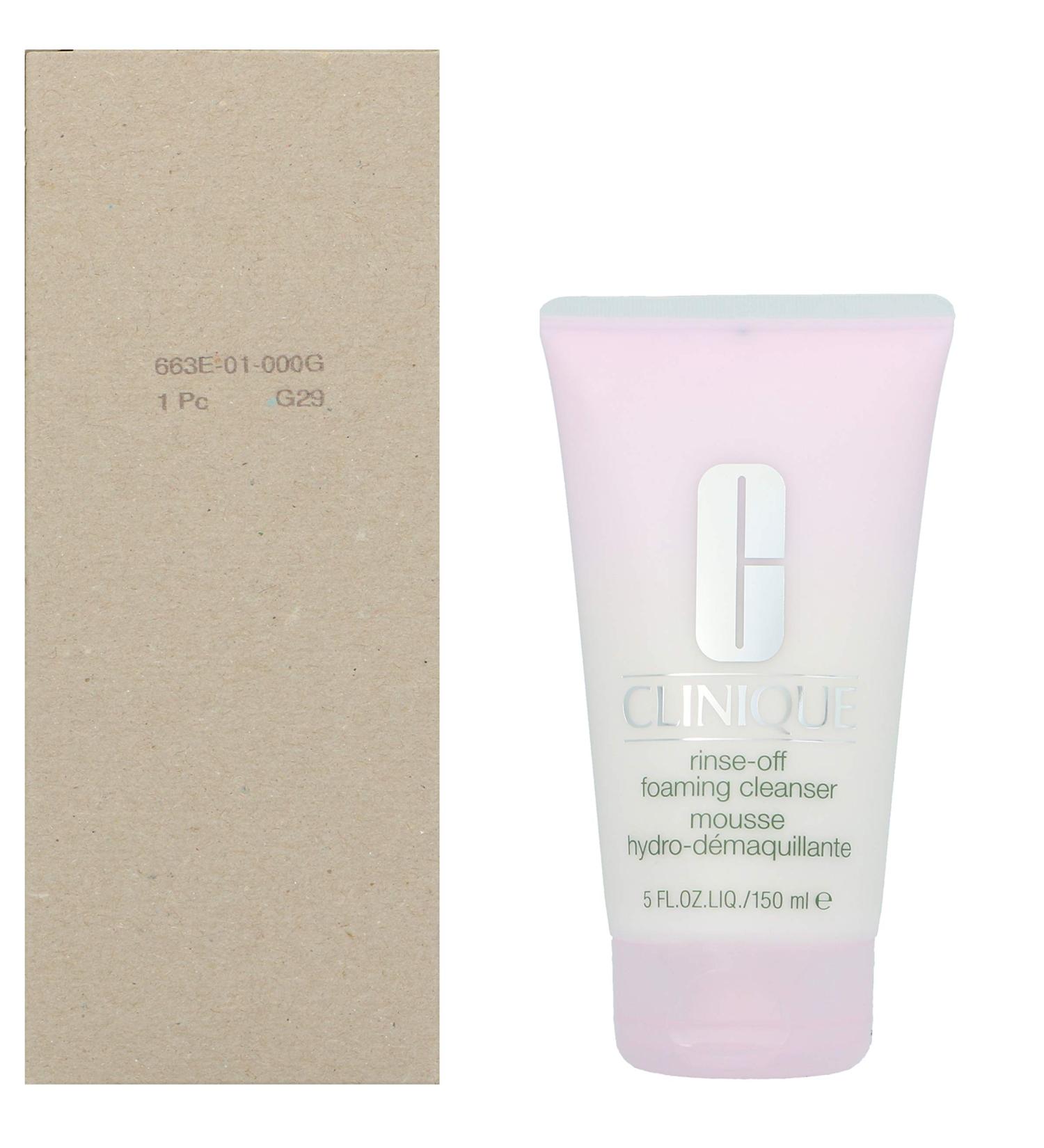 Clinique Rinse Off Foaming Cleanser 5oz - Gentle Facial Cleanser for All Skin Types - Buy Online on GoSupps.com