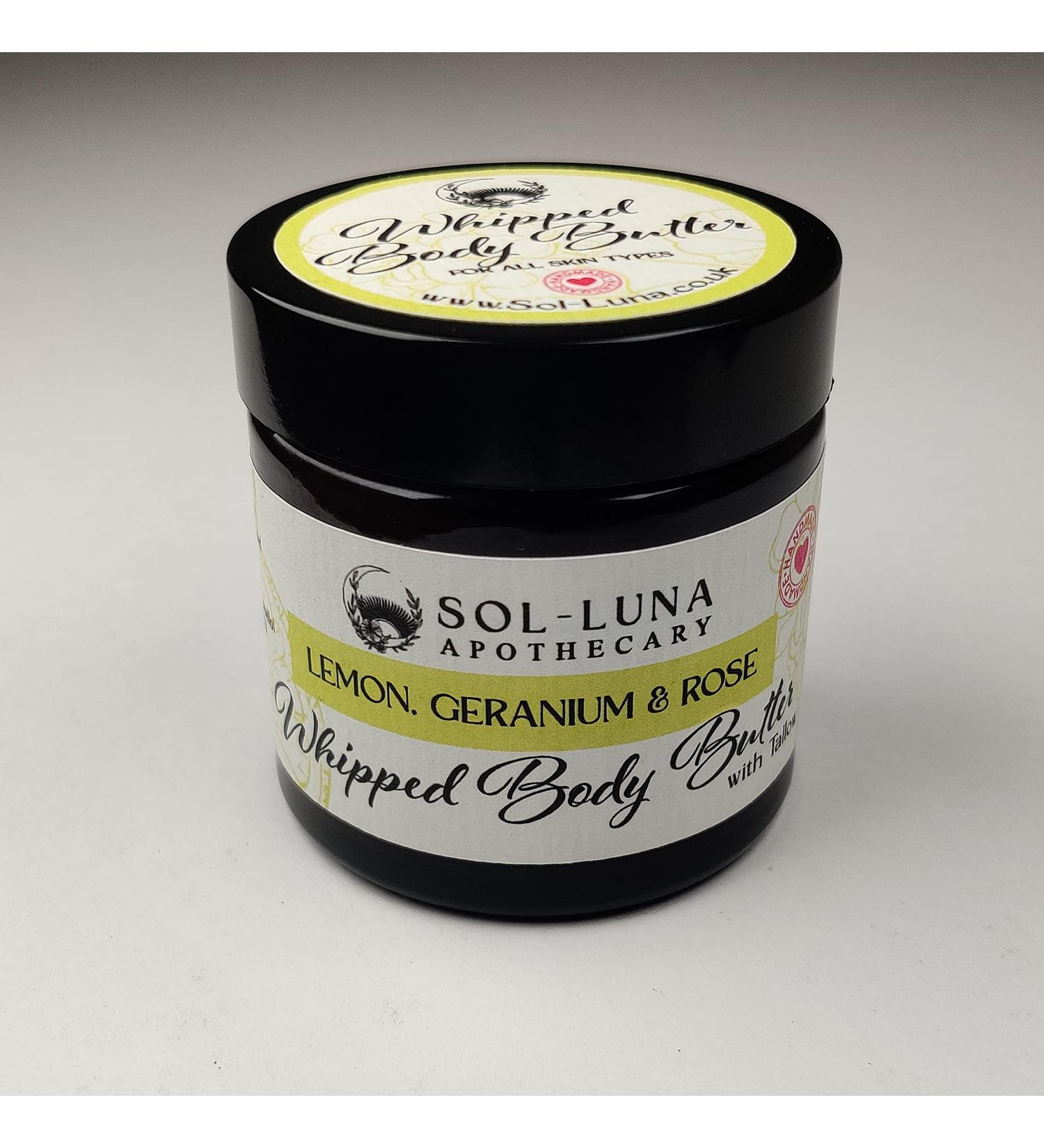 Lemon Geranium & Rose Balm or Whipped Body Butter 60ml (Whipped) - Buy Online on GoSupps.com