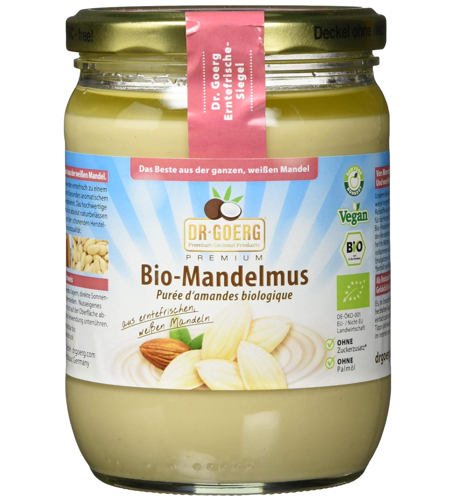 Dr. Goerg Premium Organic Almond Butter 500g - Buy Online | Natural Healthy Nut Spread - Buy Online on GoSupps.com