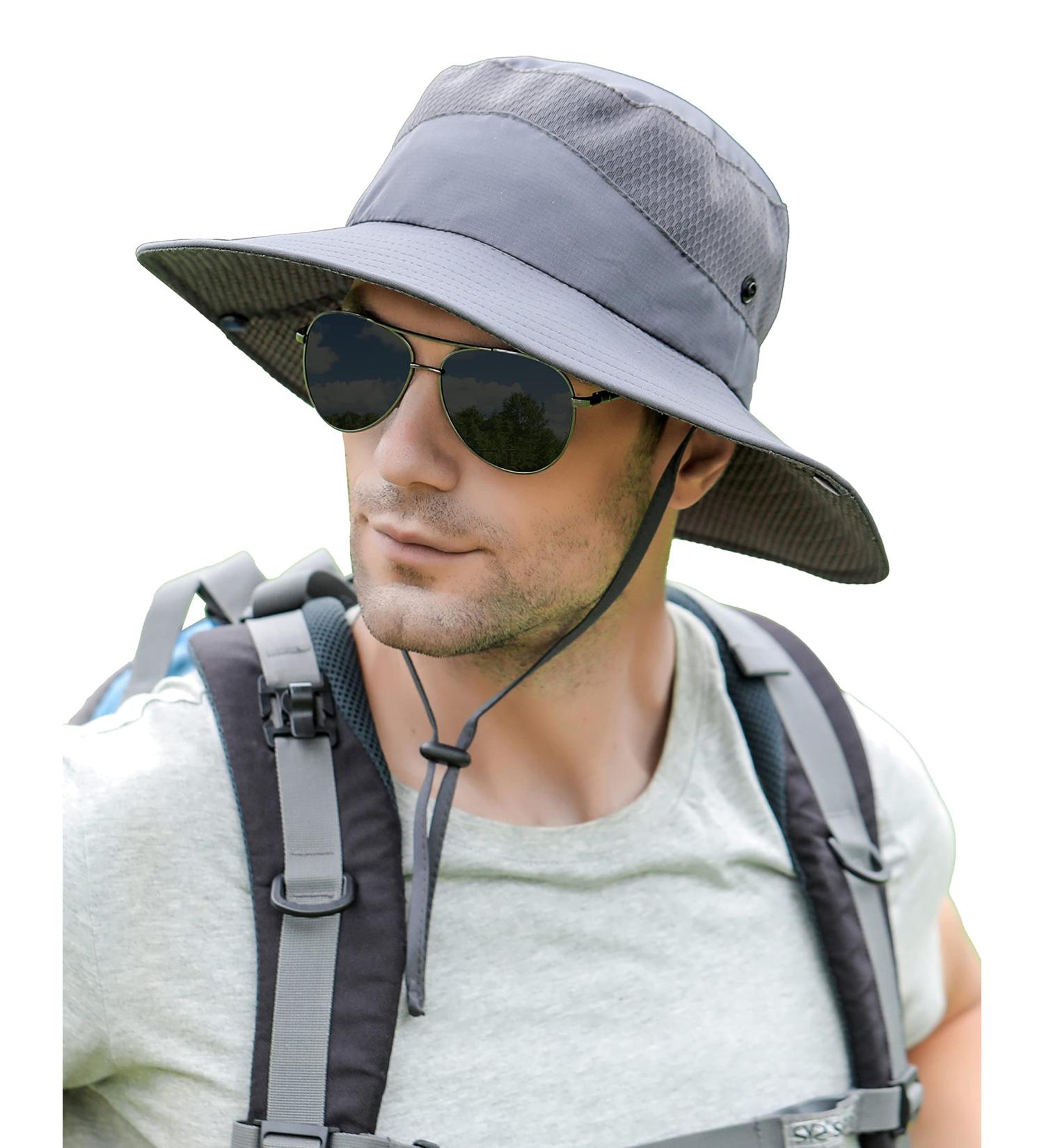 Koreshion Wide Brim Sun Hat with UPF 50+ Protection - Deep Gray - Buy Online on GoSupps.com