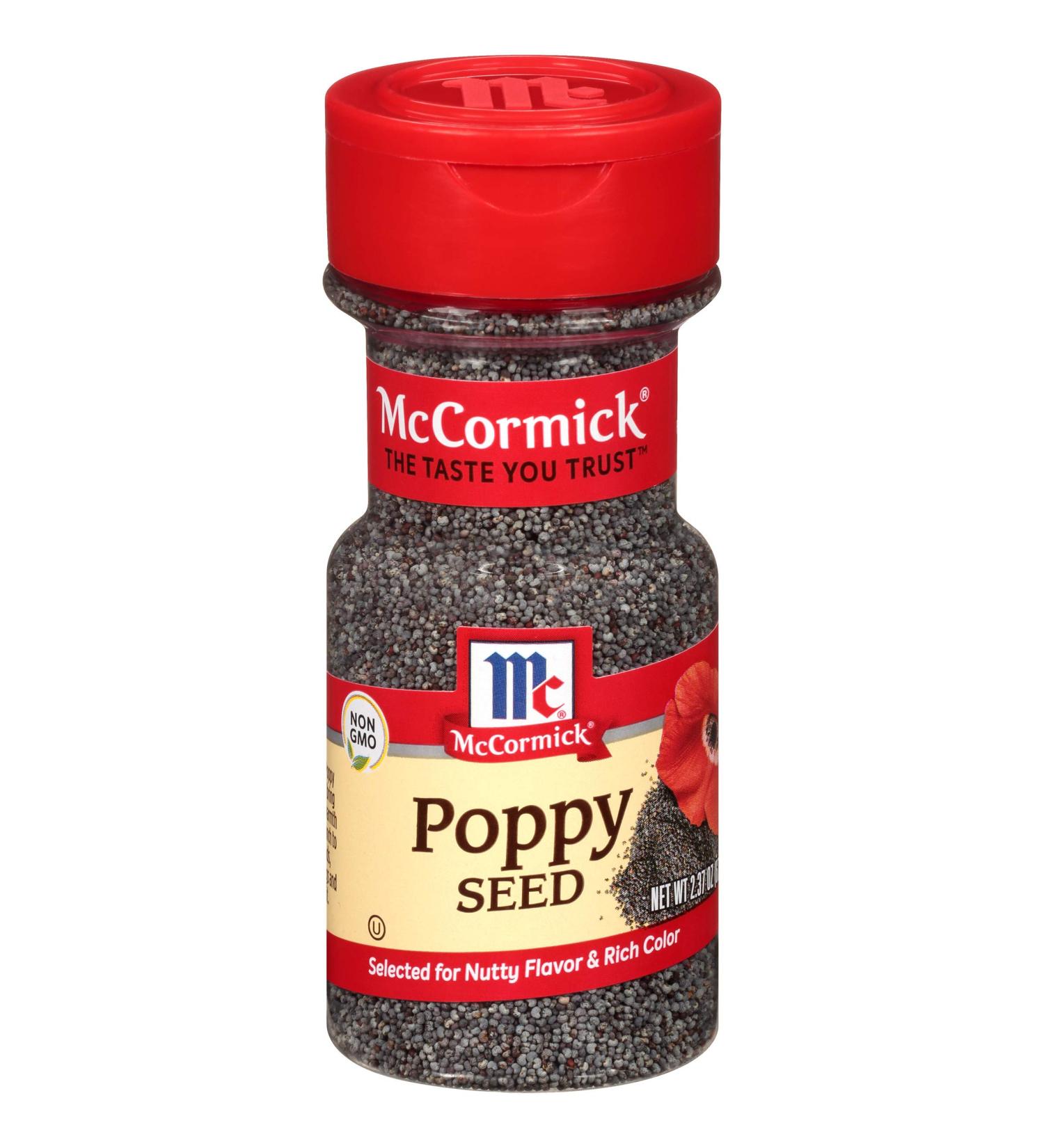 McCormick Poppy Seed 2.37 oz - Premium Quality Spice for Baking and Cooking - Buy Online on GoSupps.com