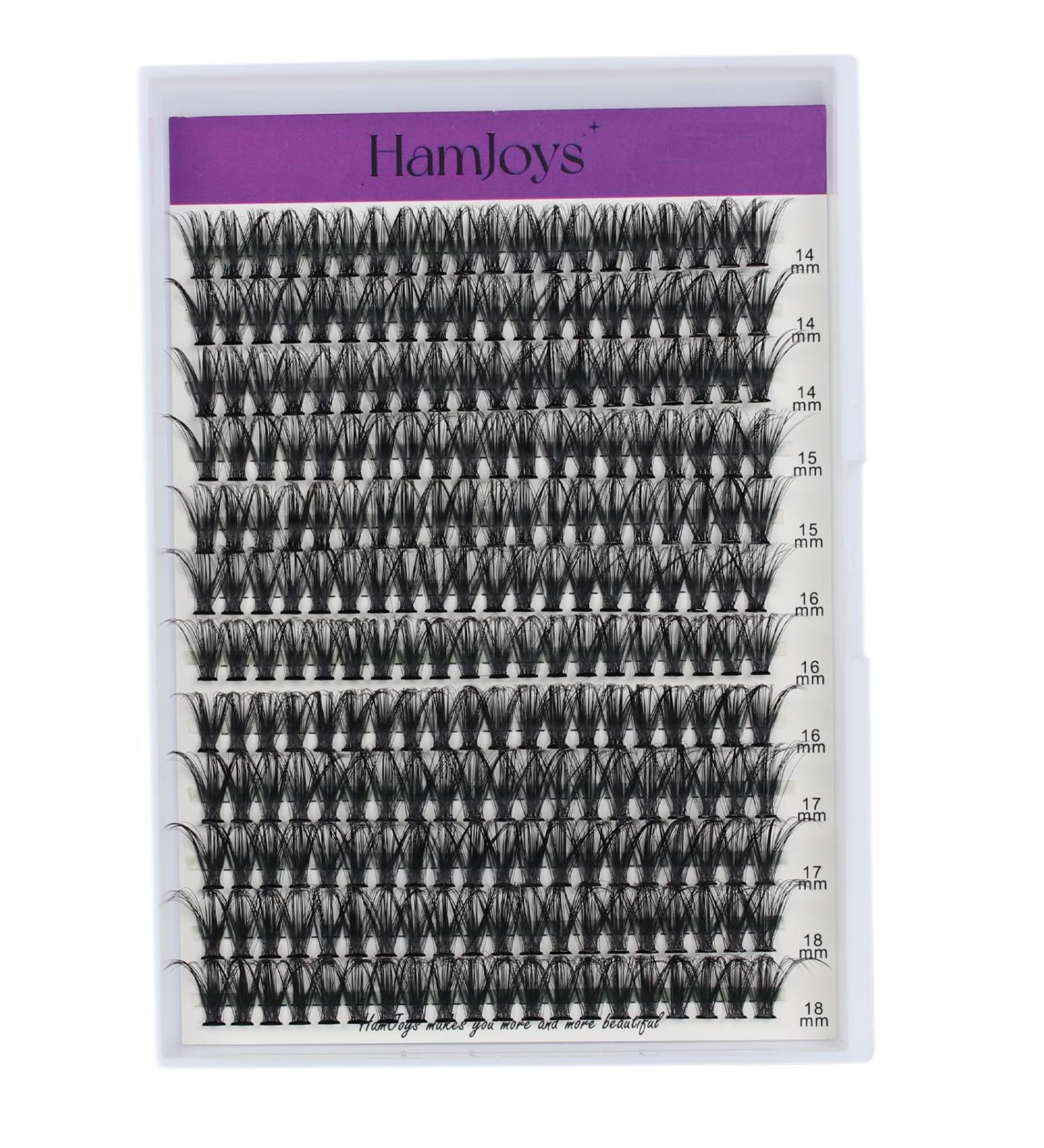 Premium 50D 0.07 D Curl Faux Mink Lash Clusters - Wispy Individual Eyelash Extensions 14-18mm Tray for DIY Glamour - Buy Online on GoSupps.com