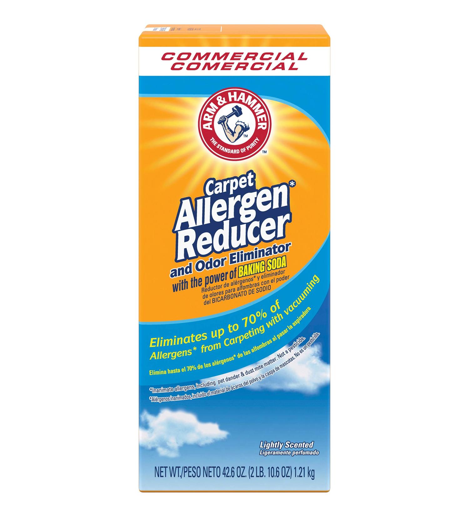 Arm & Hammer 3320084113 Carpet & Room Allergen Reducer & Odor Eliminator, 42.6oz Shaker Box